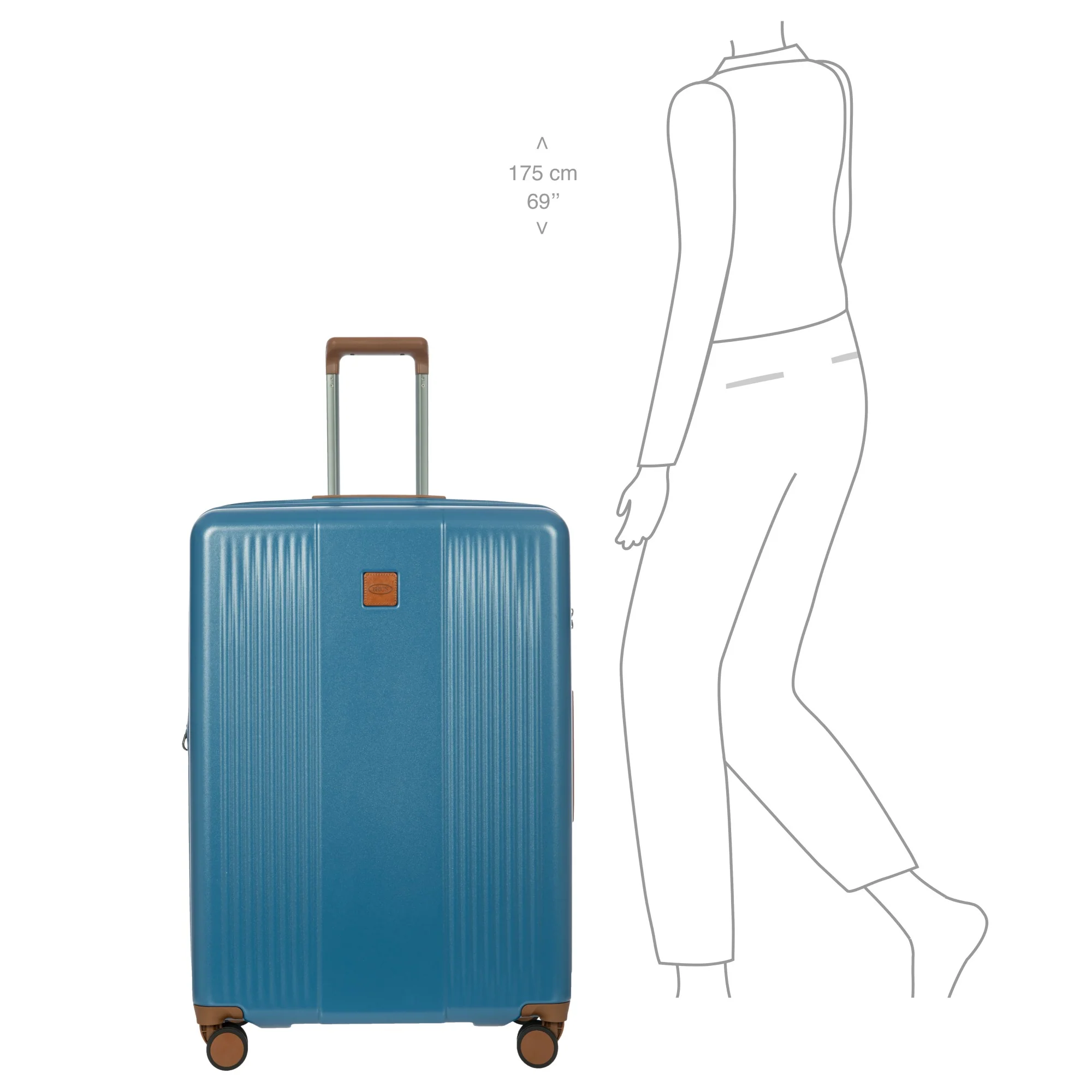 Brics Ferrara - 4-Rollen-Trolley L 77 cm erw. (denim) - Image 10
