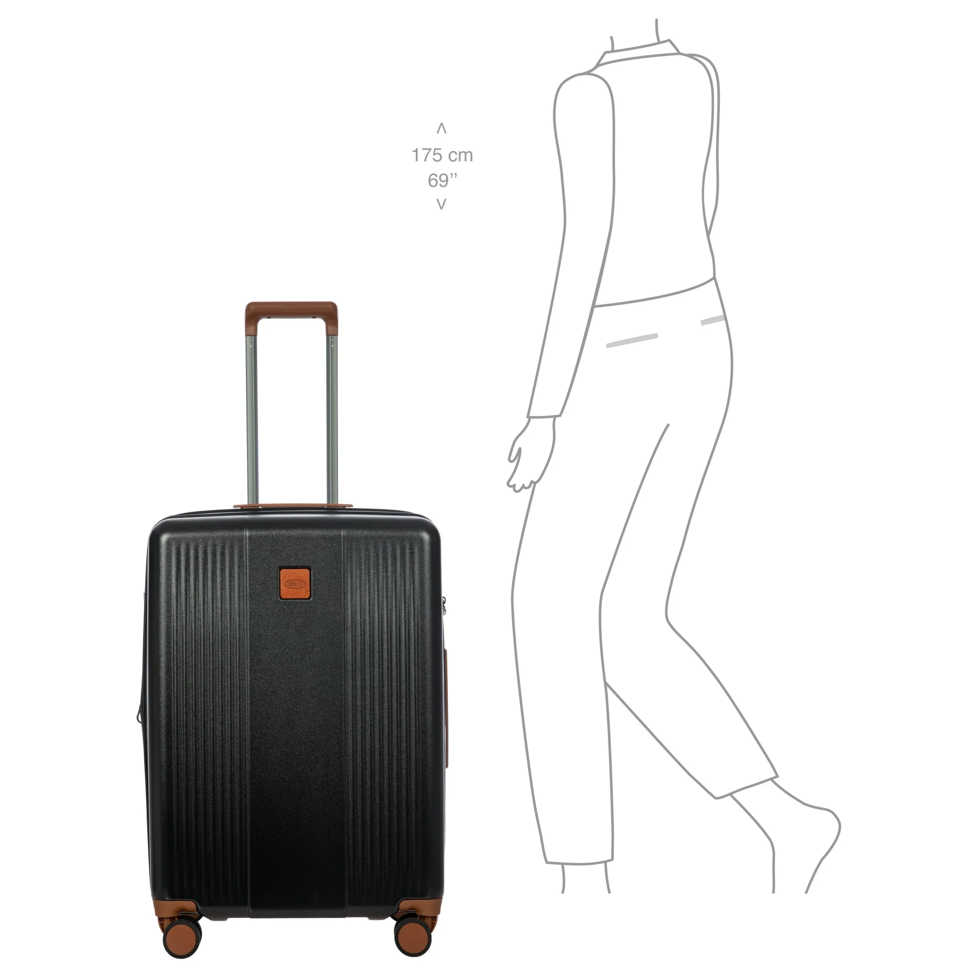 Brics Ferrara - 4-Rollen-Trolley M 67 cm erw. (black) - Image 10