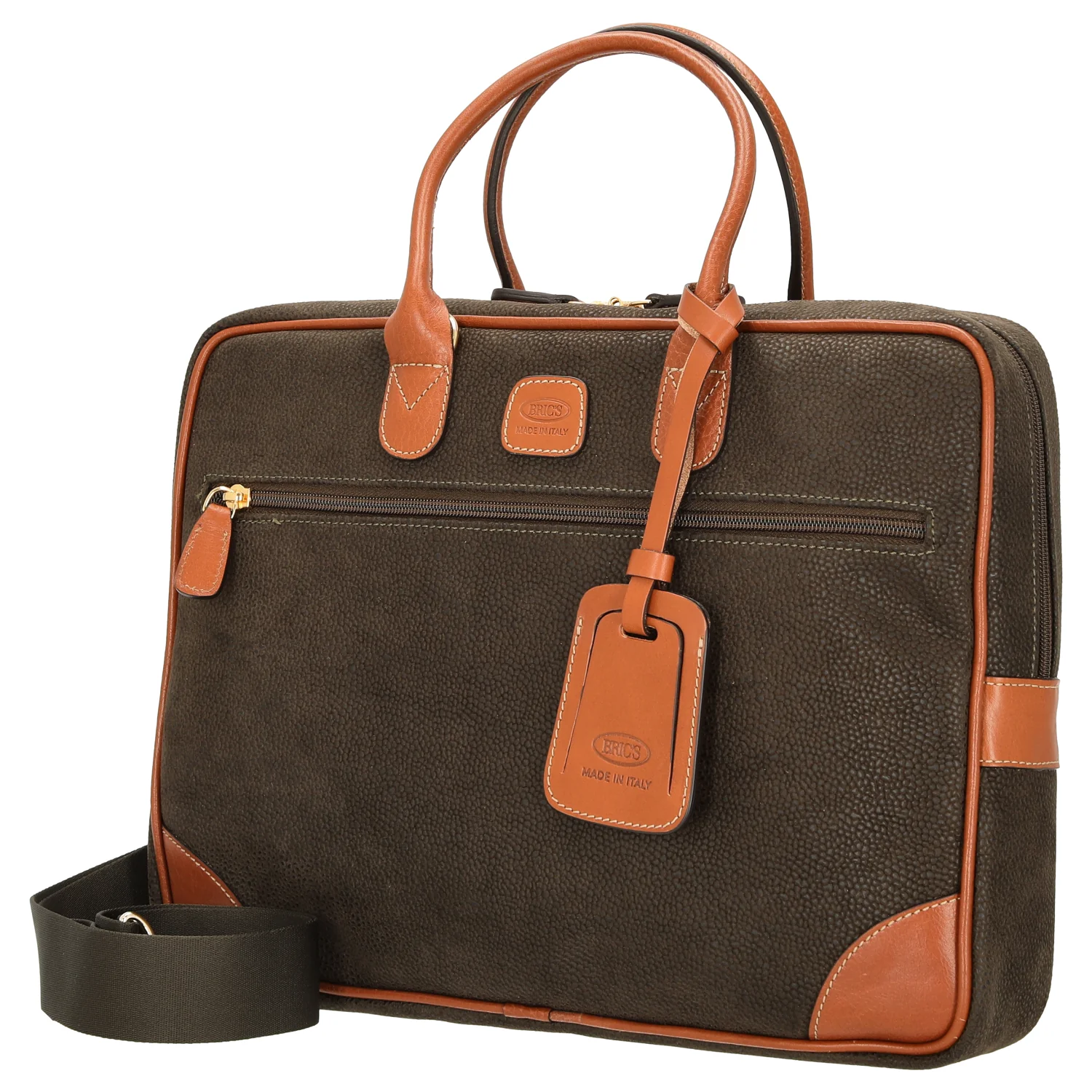 Brics Life Briefcase - Laptoptasche 38 cm (olive) - Image 2