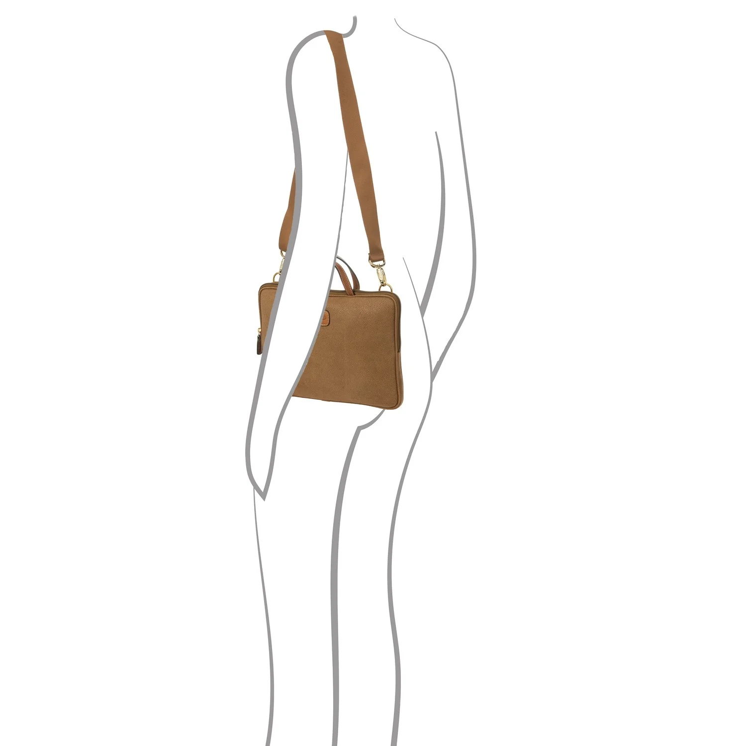 Brics Life Laptoptasche 30 cm S (camel) - Image 7
