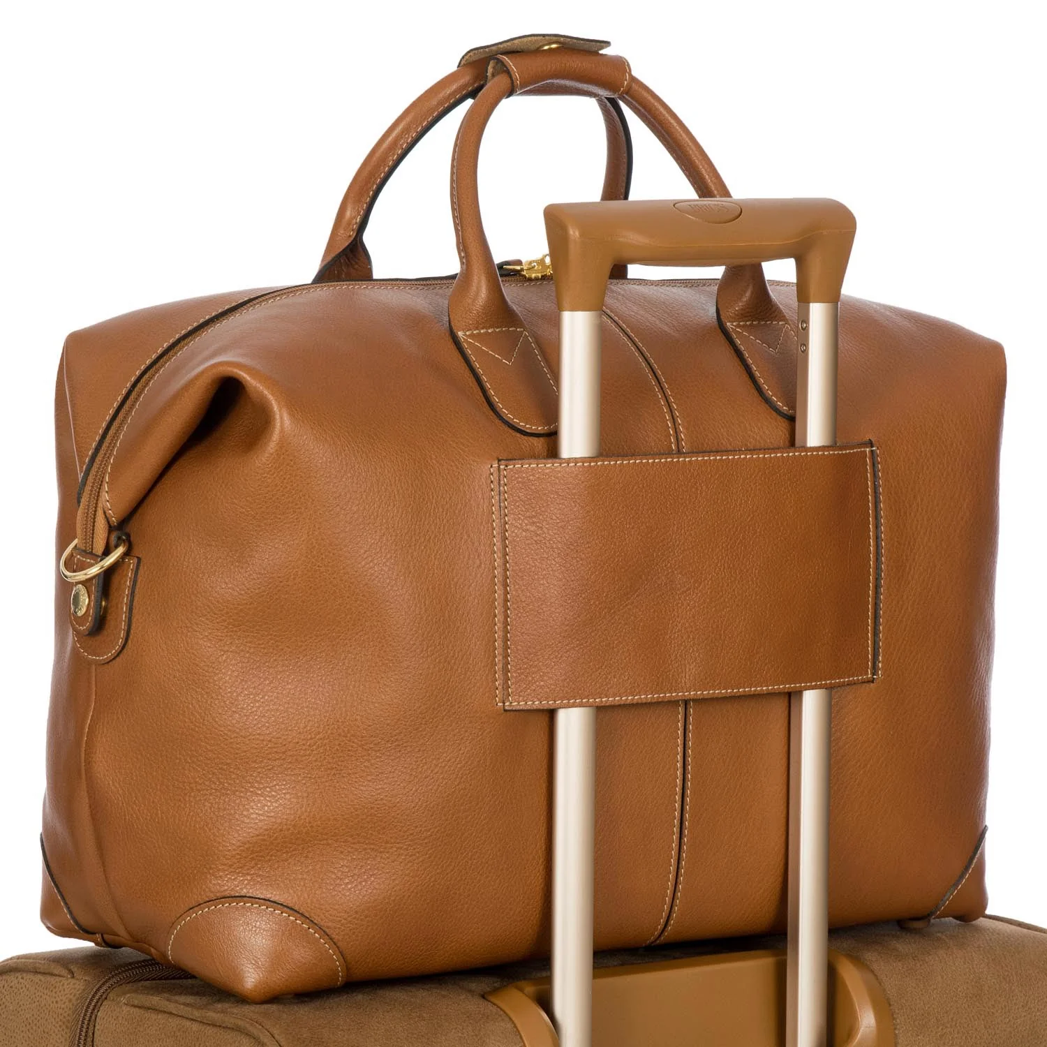 Brics Life Pelle Weekender - Reisetasche 43 cm Leder (cognac) - Image 3