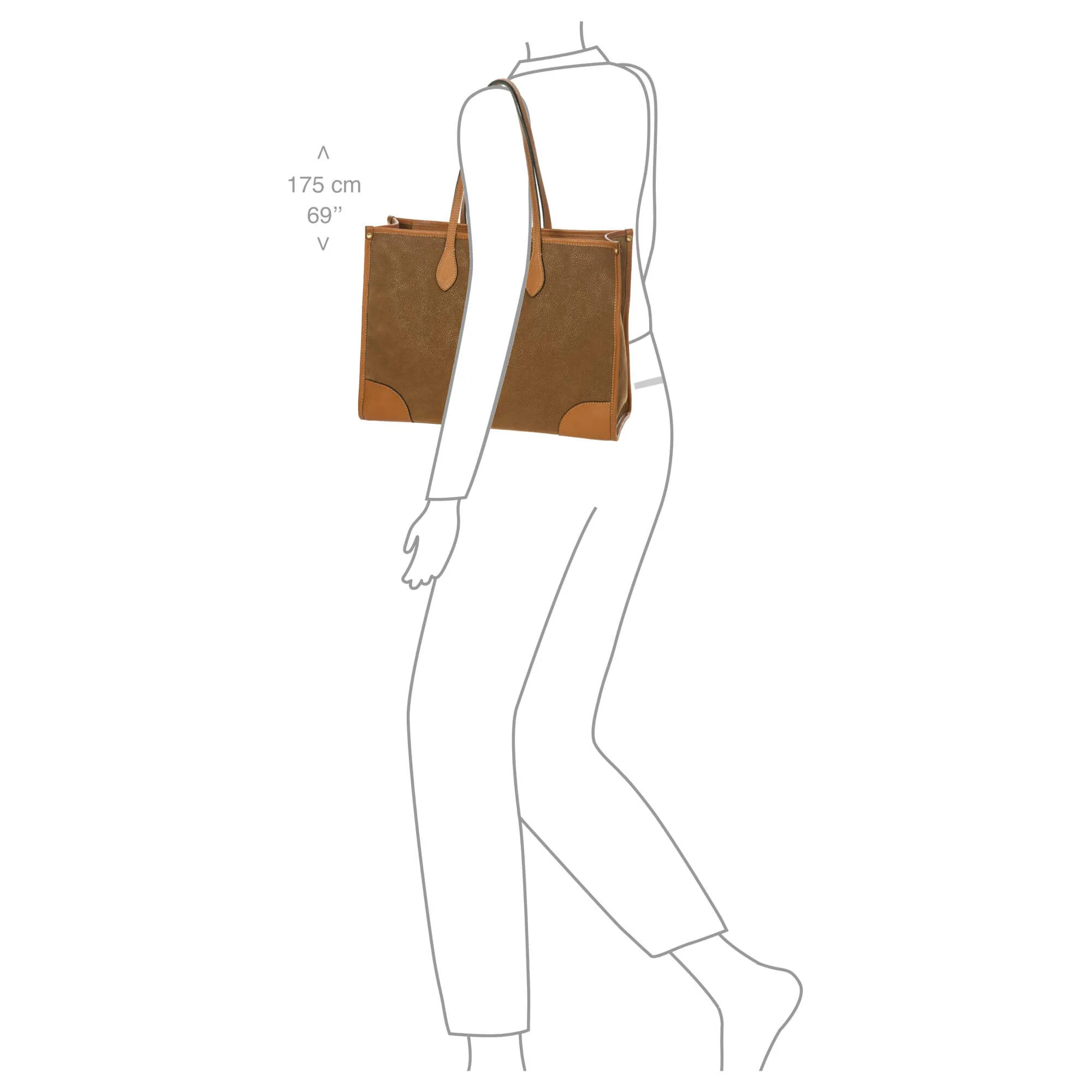 Brics Life - Shopper 14,1" 40.5 cm (camel) - Image 7