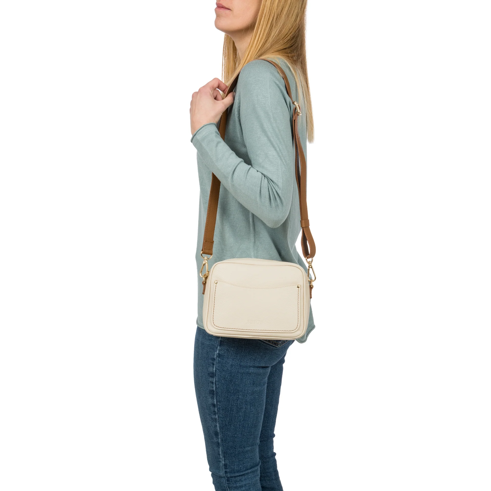 Brics Magnolia - Umhängetasche 23 cm (cream/caramel) - Image 6