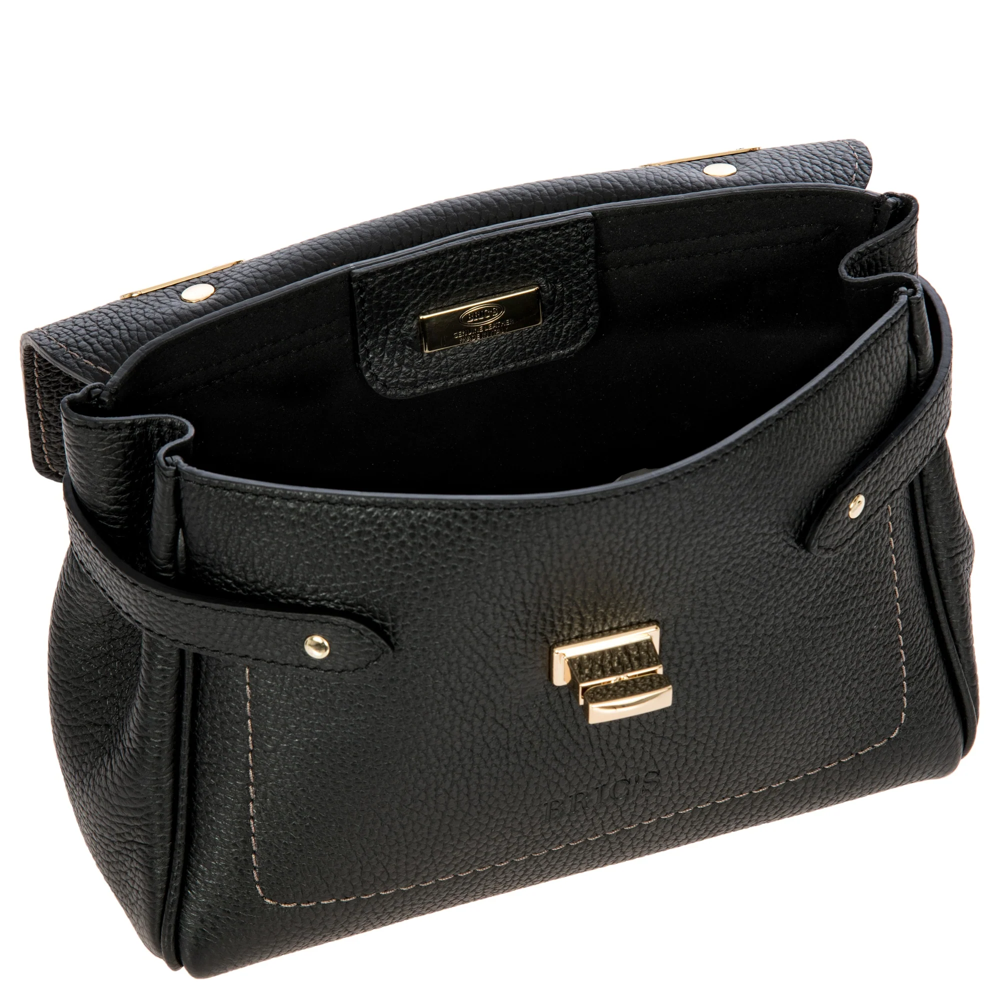 Brics Ninfea - Henkeltasche 25 cm (schwarz) - Image 5