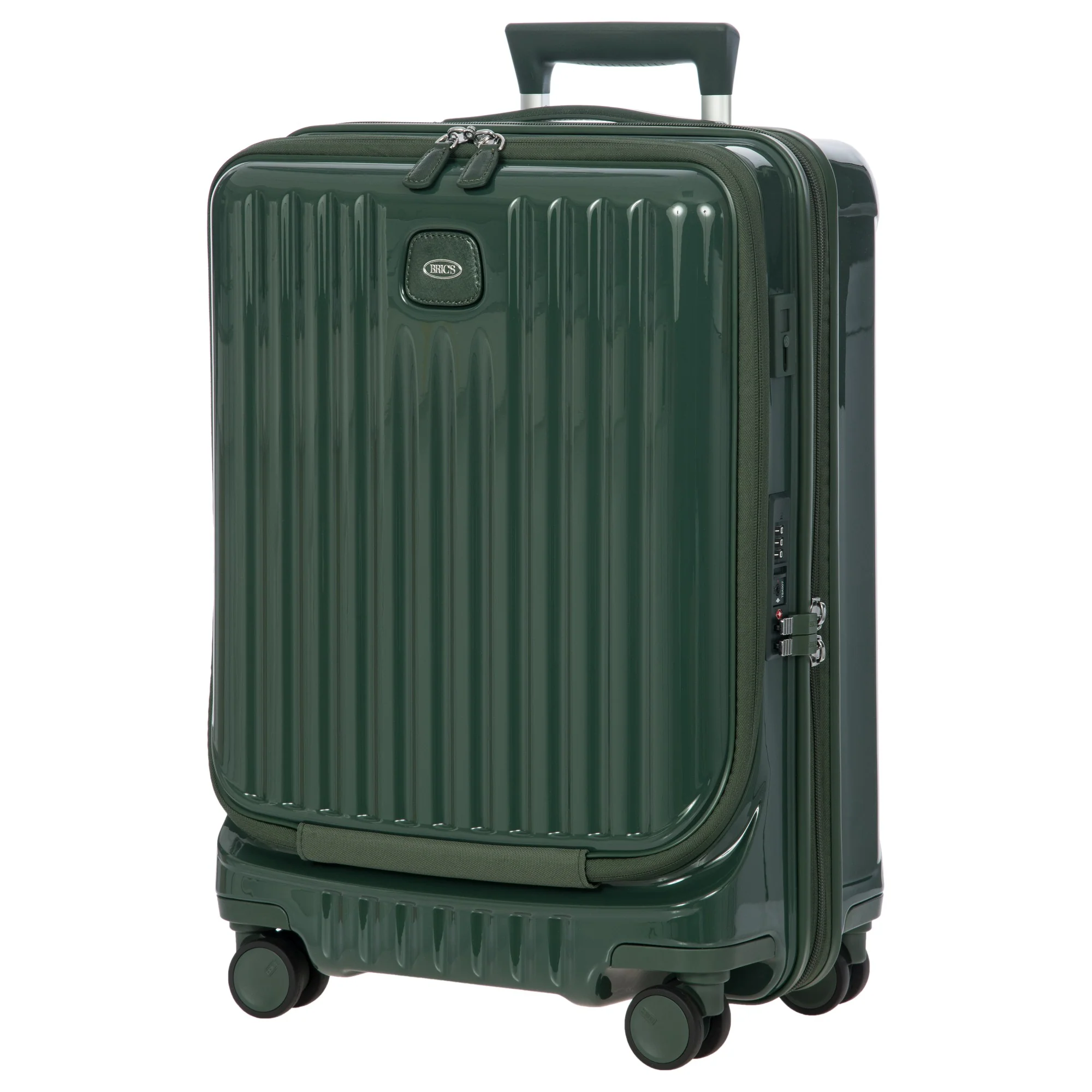 Brics Positano - 4-Rollen Kabinentrolley 55 cm USB erw. (emerald green) - Image 5