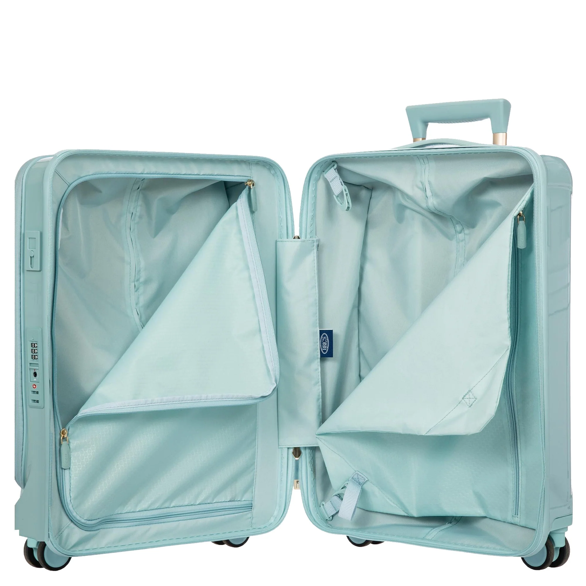 Brics Positano - 4-Rollen Kabinentrolley 55 cm USB erw. (hellblau) - Image 6