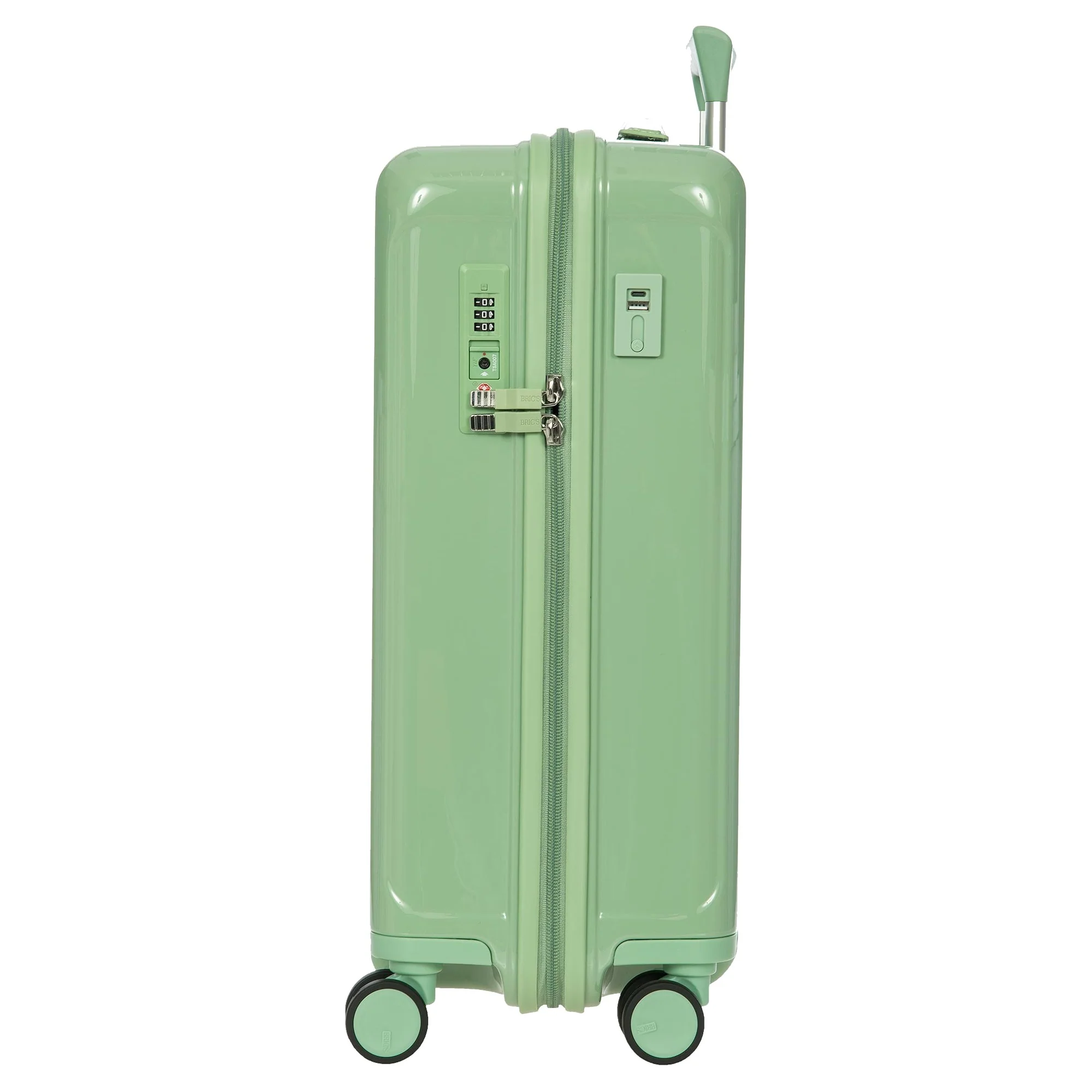 Brics Positano - 4-Rollen Kabinentrolley 55 cm USB (salbei) - Image 2