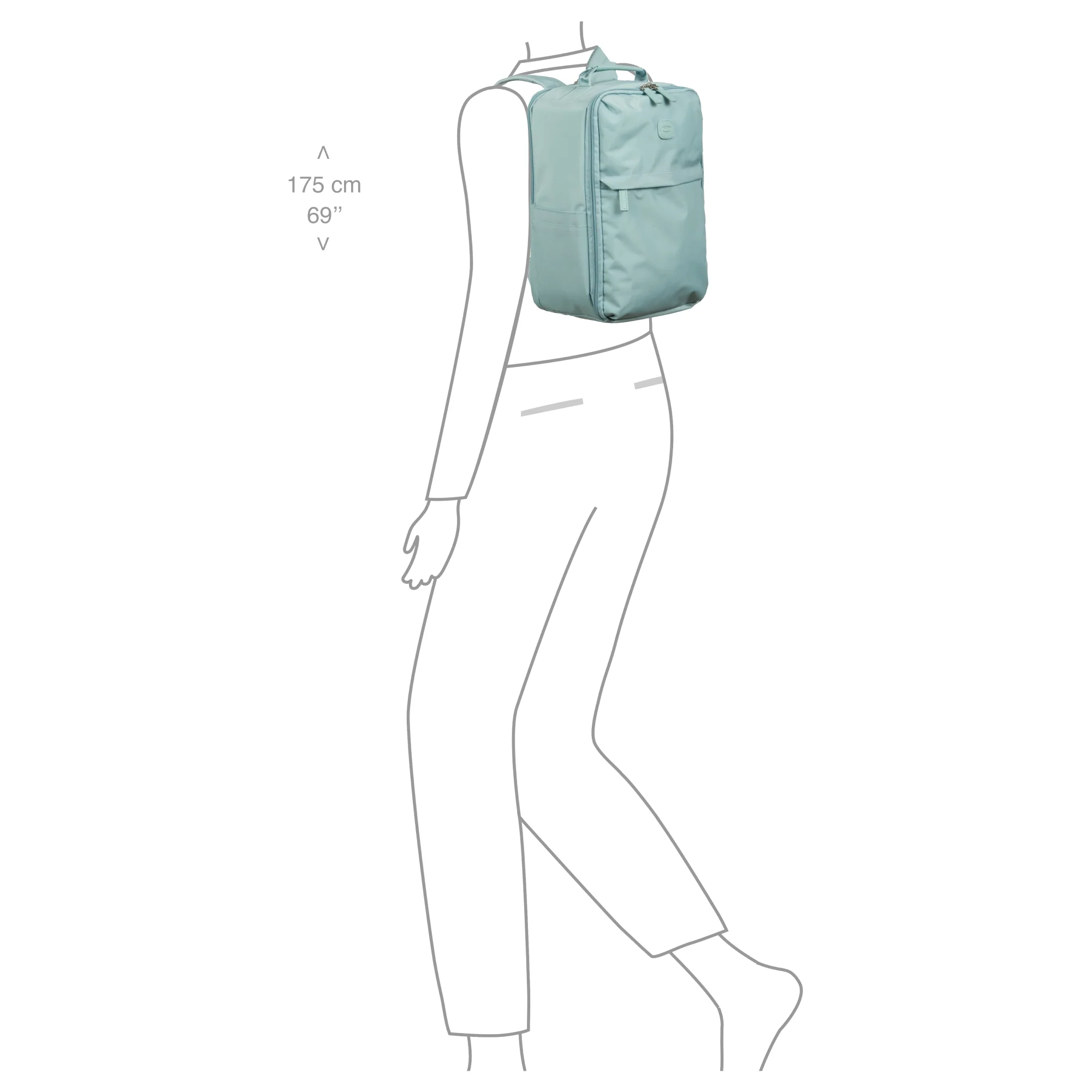 Brics Positano - Rucksack 40 cm (light blue) - Image 7