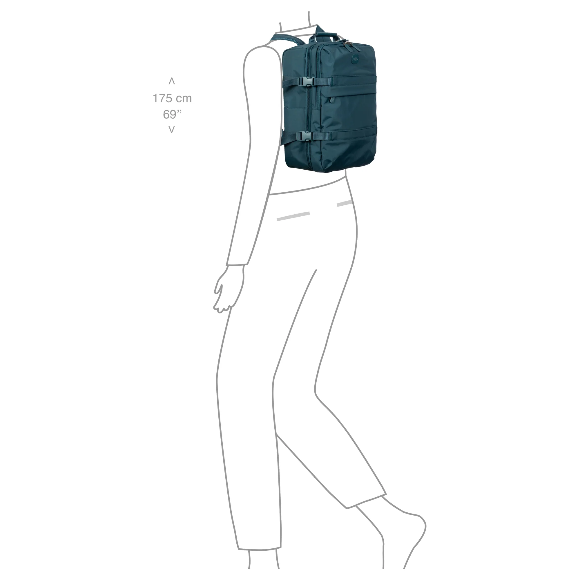 Brics Positano - Rucksack 42 cm (sea green) - Image 7