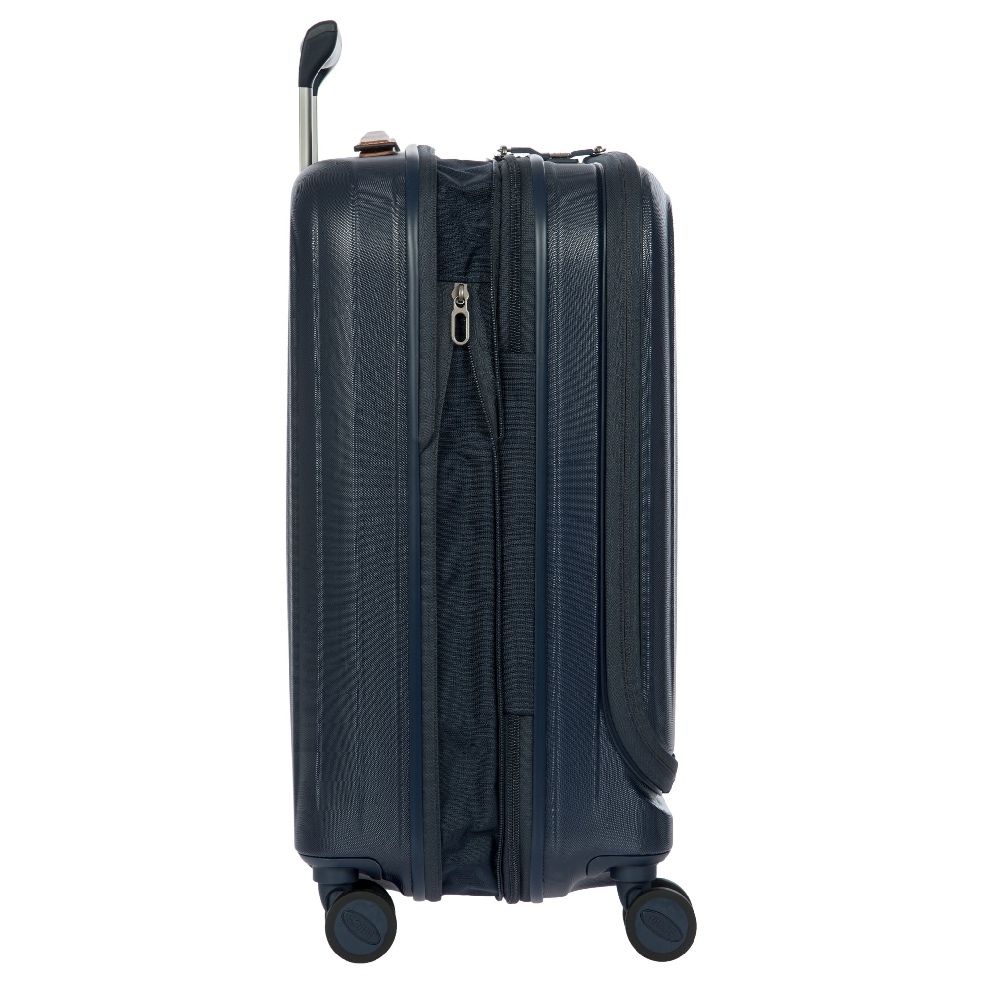 Brics Taormina - 4-Rollen-Kabinentrolley mit Vortasche 55 cm erw. USB (blau) - Image 3
