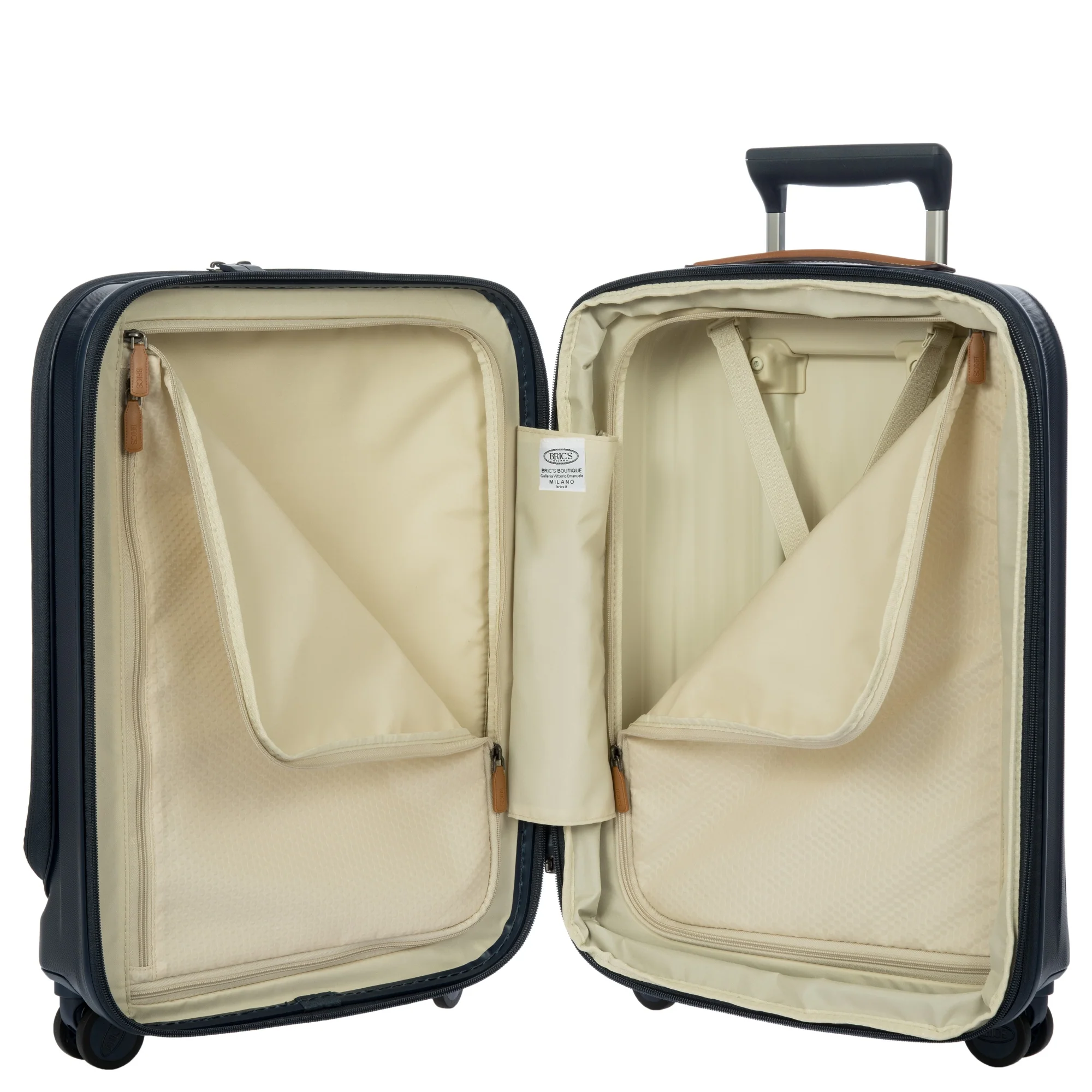 Brics Taormina - 4-Rollen-Kabinentrolley mit Vortasche 55 cm erw. USB (blau) - Image 6