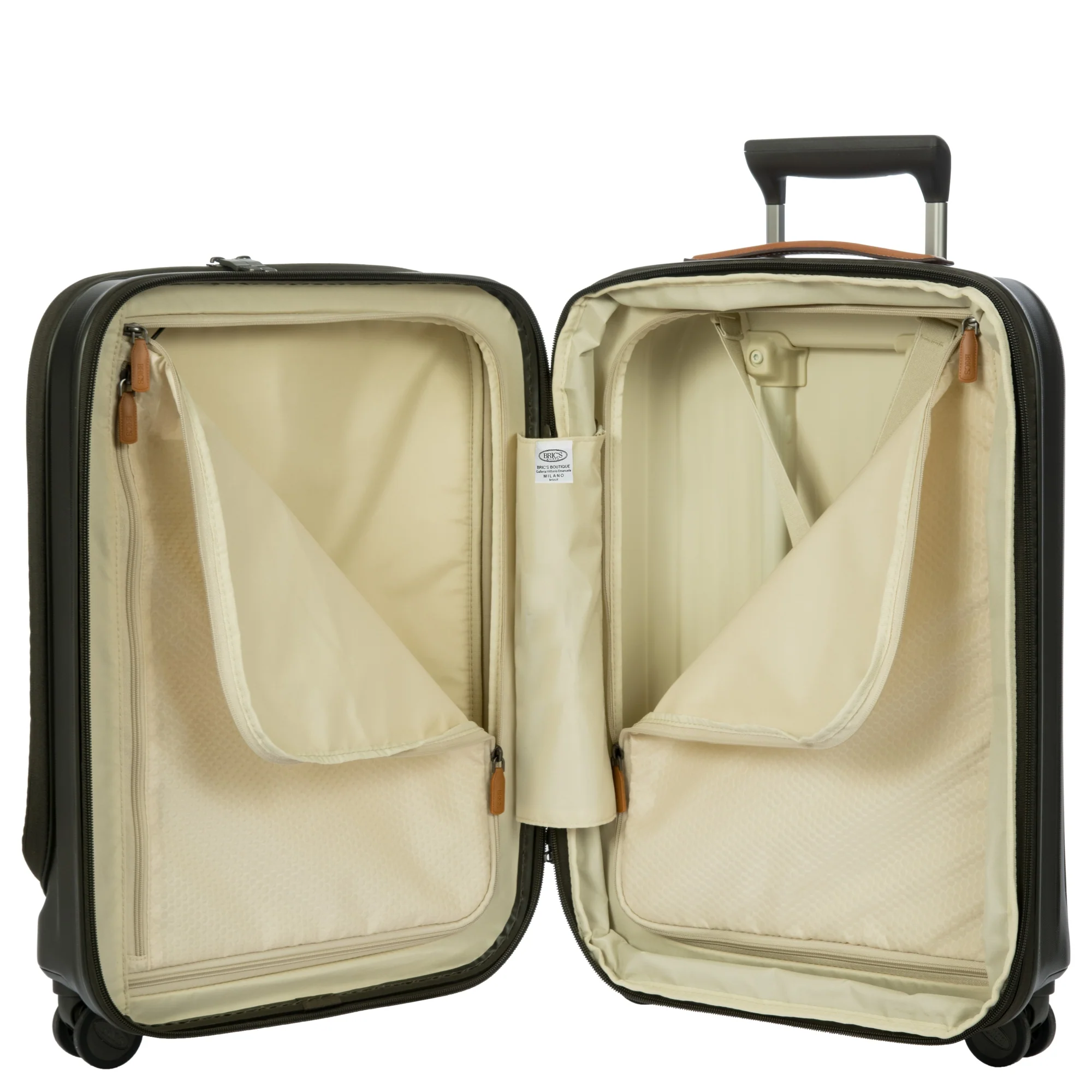 Brics Taormina - 4-Rollen-Kabinentrolley mit Vortasche 55 cm erw. USB (olive) - Image 6