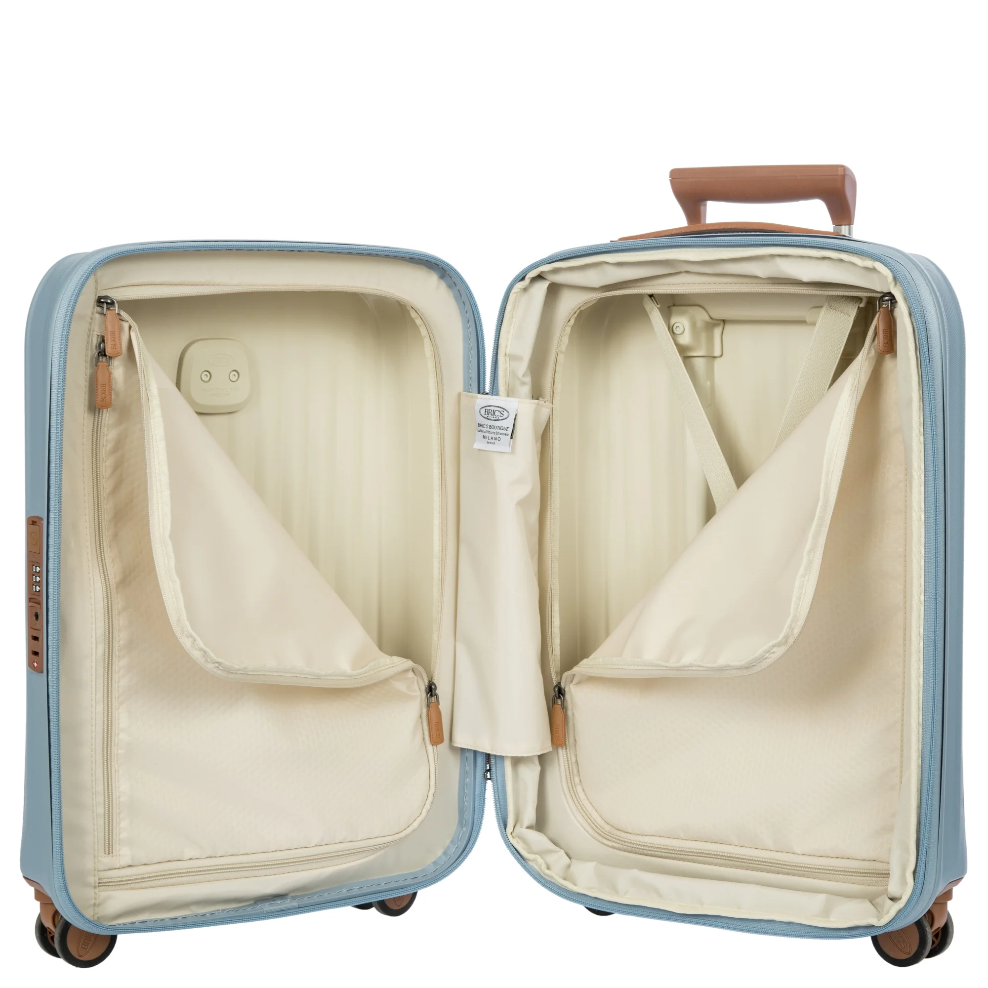 Brics Taormina - 4-Rollen-Kabinentrolley S 55 cm erw. USB (hellblau) - Image 7