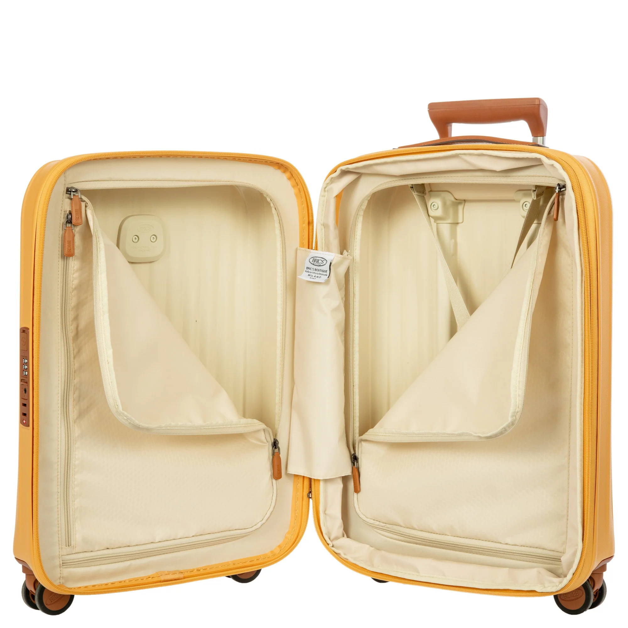 Brics Taormina - 4-Rollen-Kabinentrolley S 55 cm erw. USB (honig) - Image 7