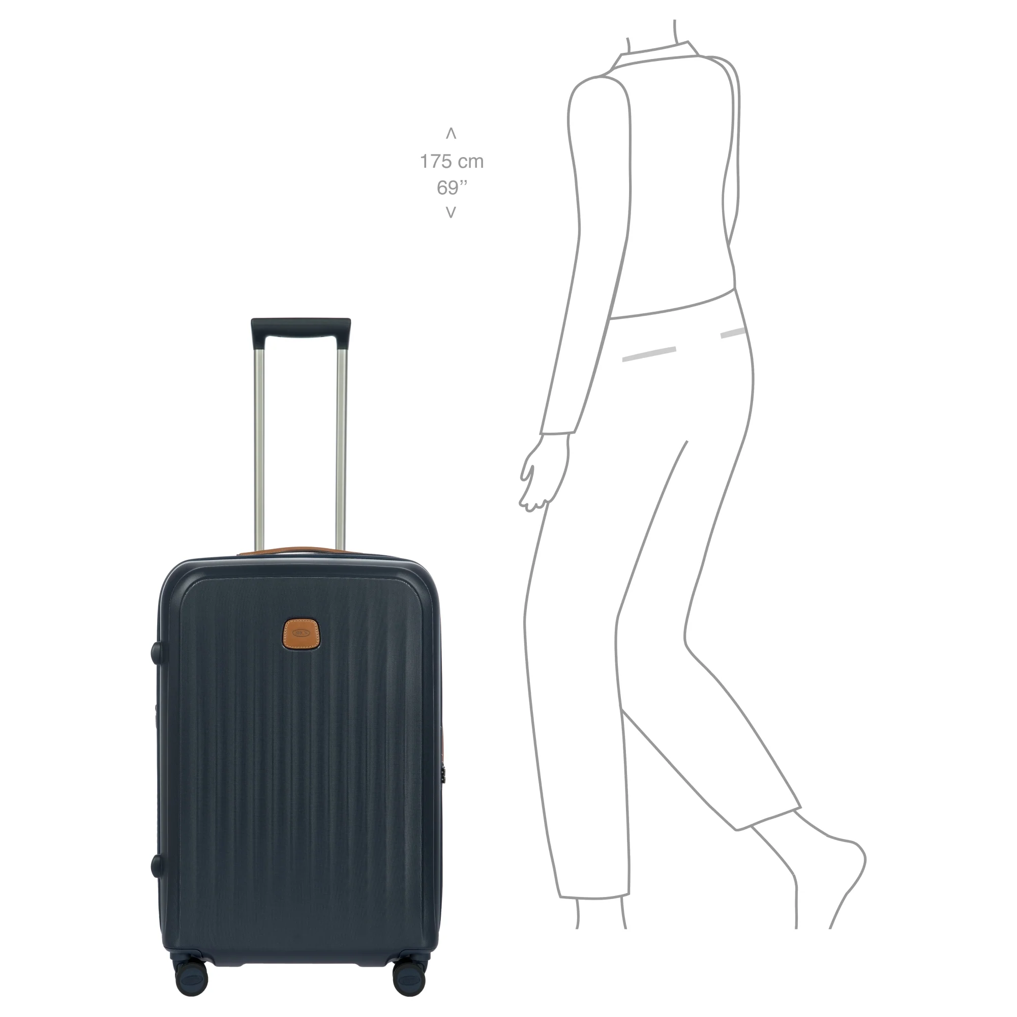 Brics Taormina - 4-Rollen-Trolley M 69 cm erw. (blau) - Image 9