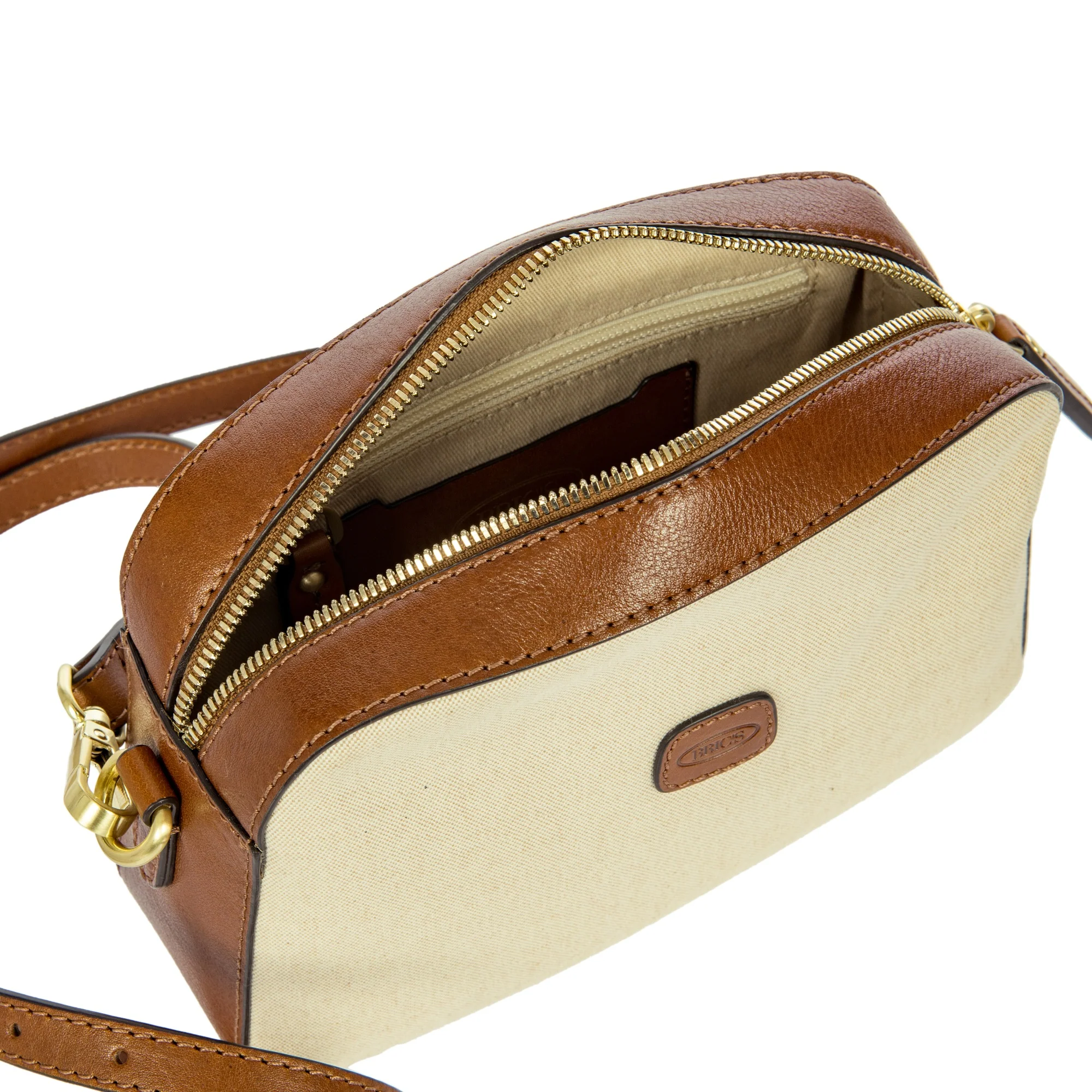 Brics Volterra Trama - Umhängetasche 21 cm (cappuccino) - Image 5
