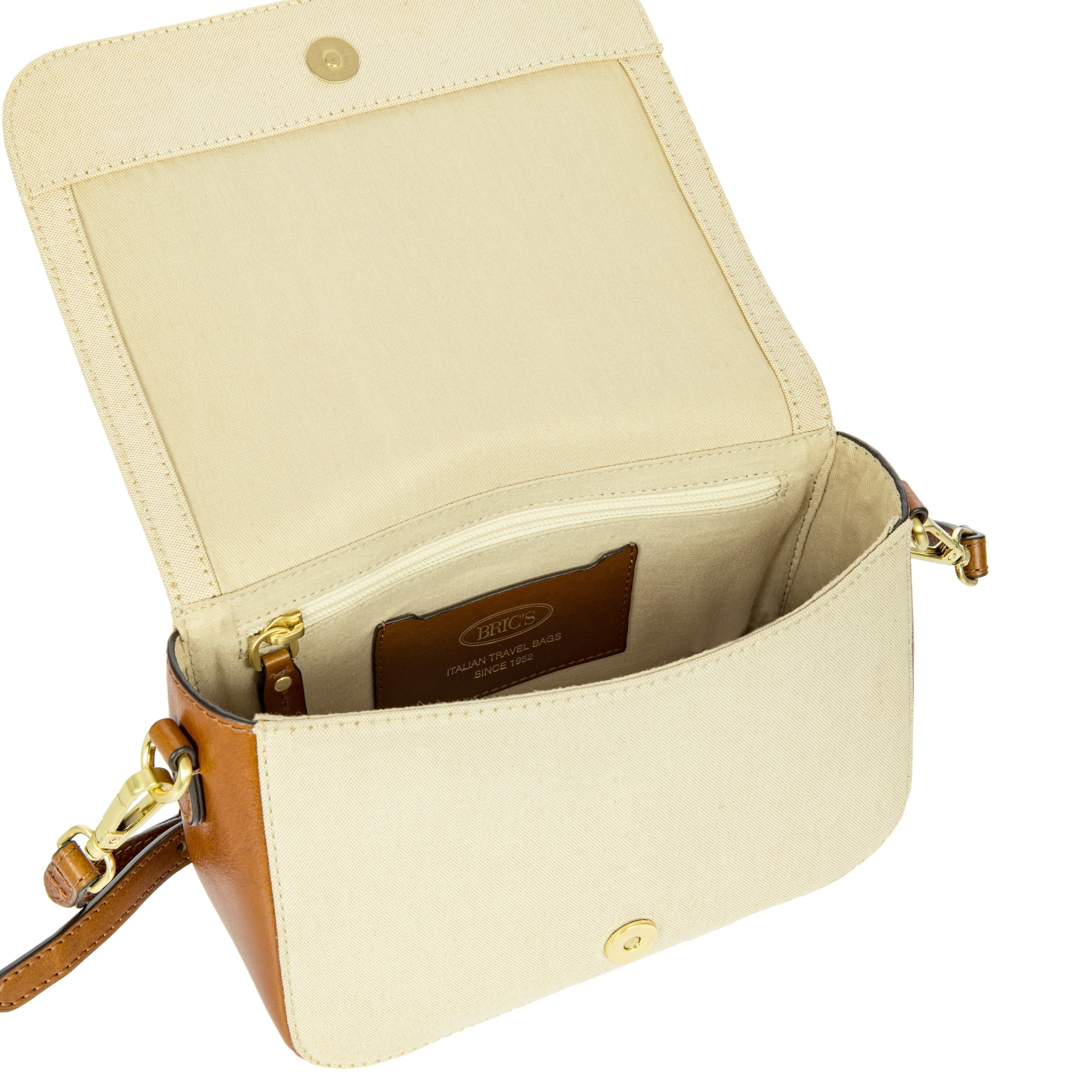 Brics Volterra Trama - Umhängetasche 23 cm (cappuccino) - Image 5