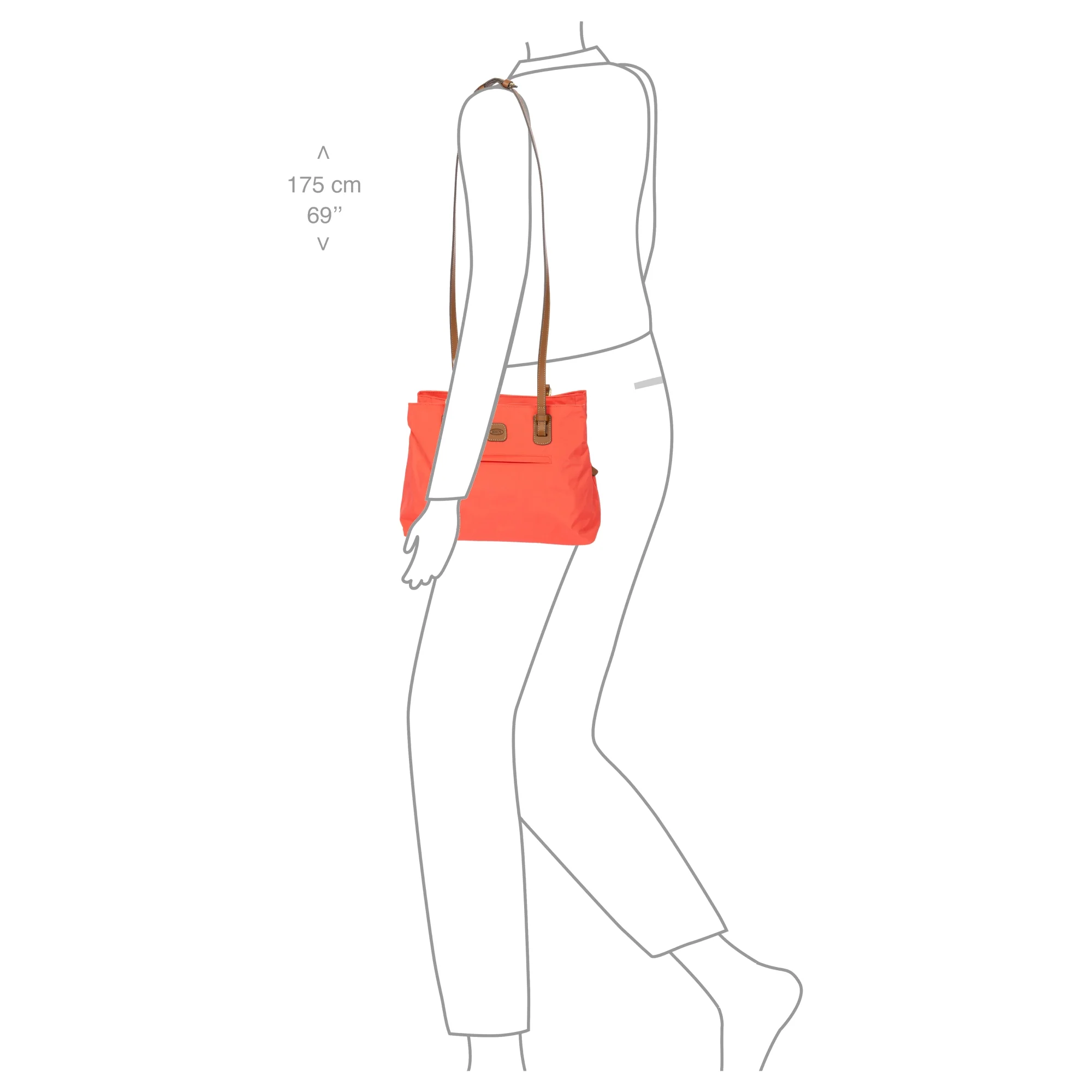 Brics X-Bag - Shopper M 32 cm (poppy) - Image 7