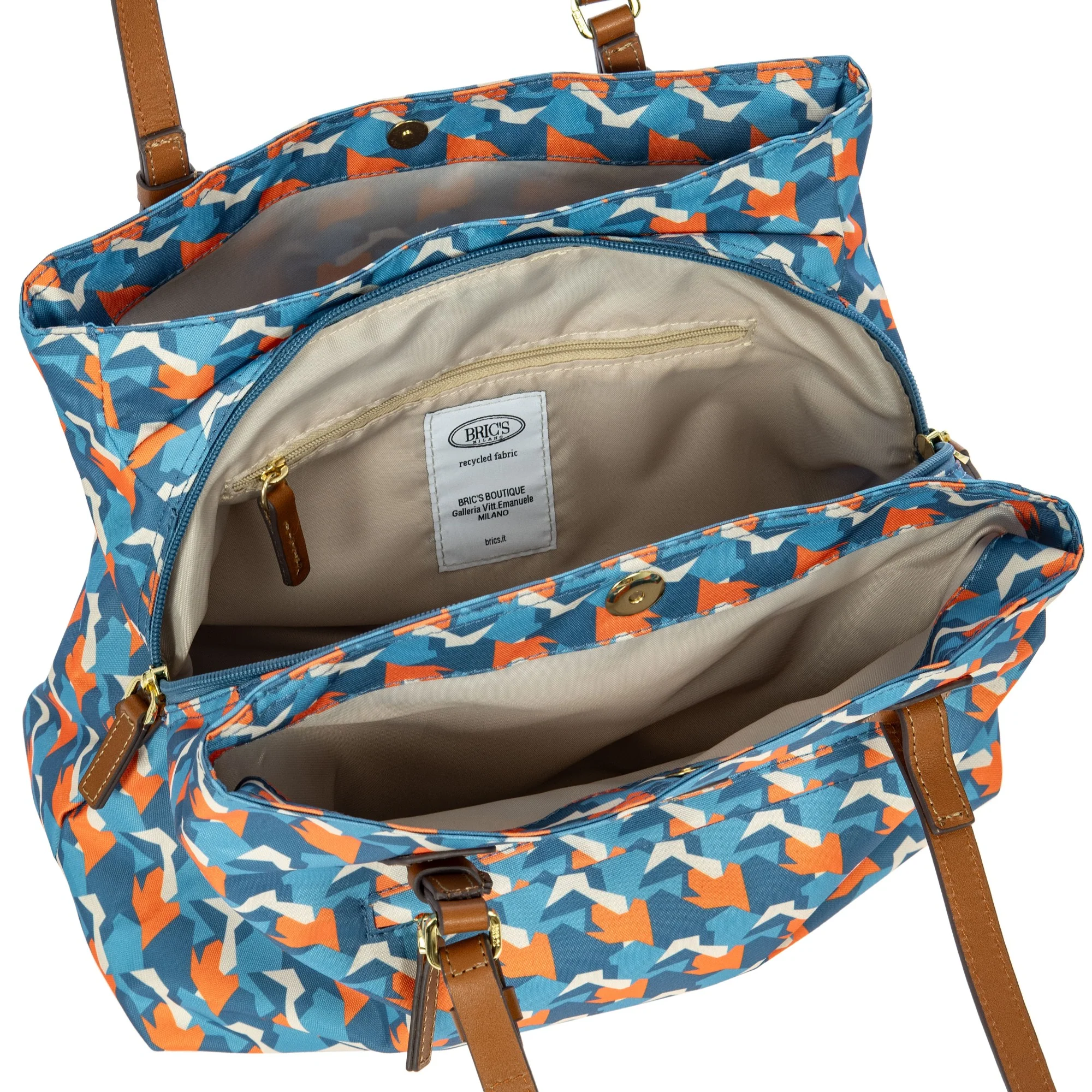 Brics X-Bag - Shopper M 32 cm (tropical camouflage) - Image 5