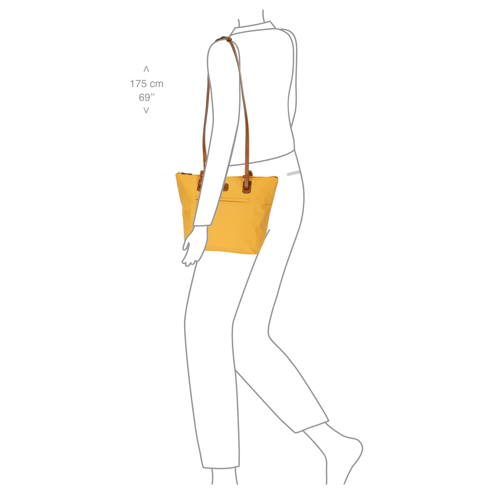 Brics X-Bag Shopping M Sportina - Schultertasche 27 cm (honey) - Image 7