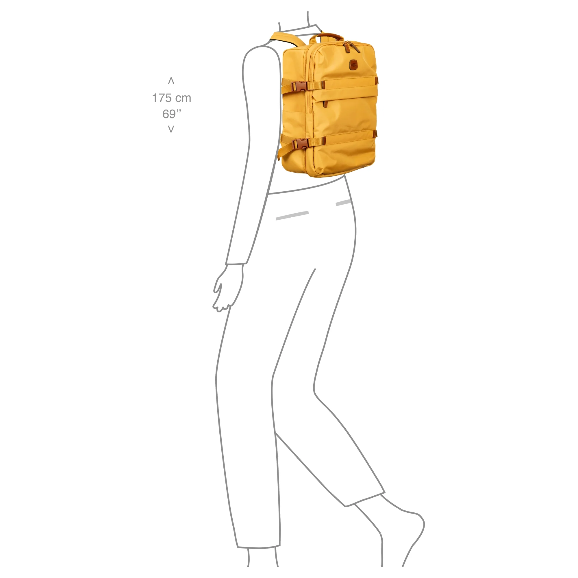 Brics X-Bag Travel - Reiserucksack 42 cm (honey) - Image 7