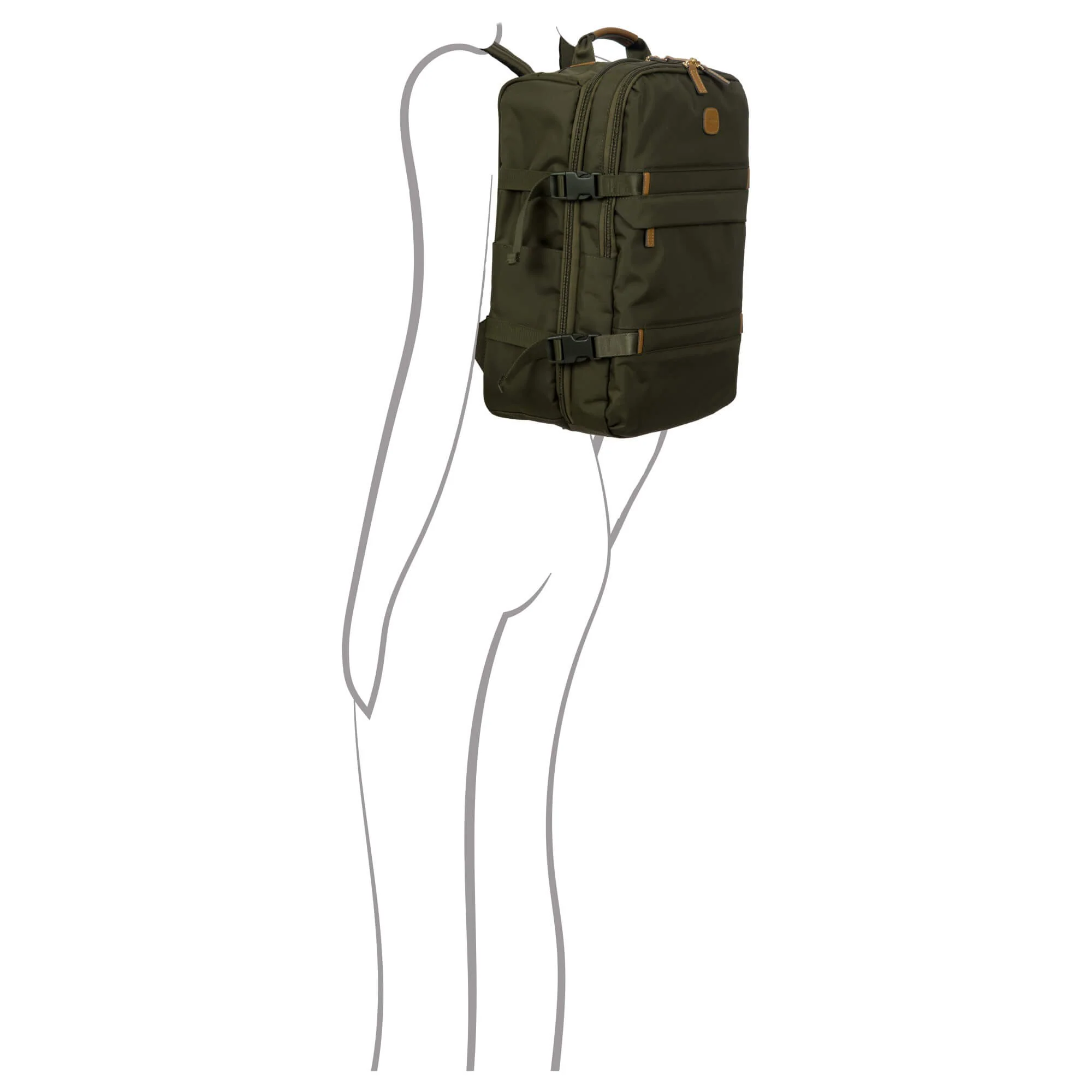 Brics X-Bag Travel - Reiserucksack 42 cm (olive) - Image 7