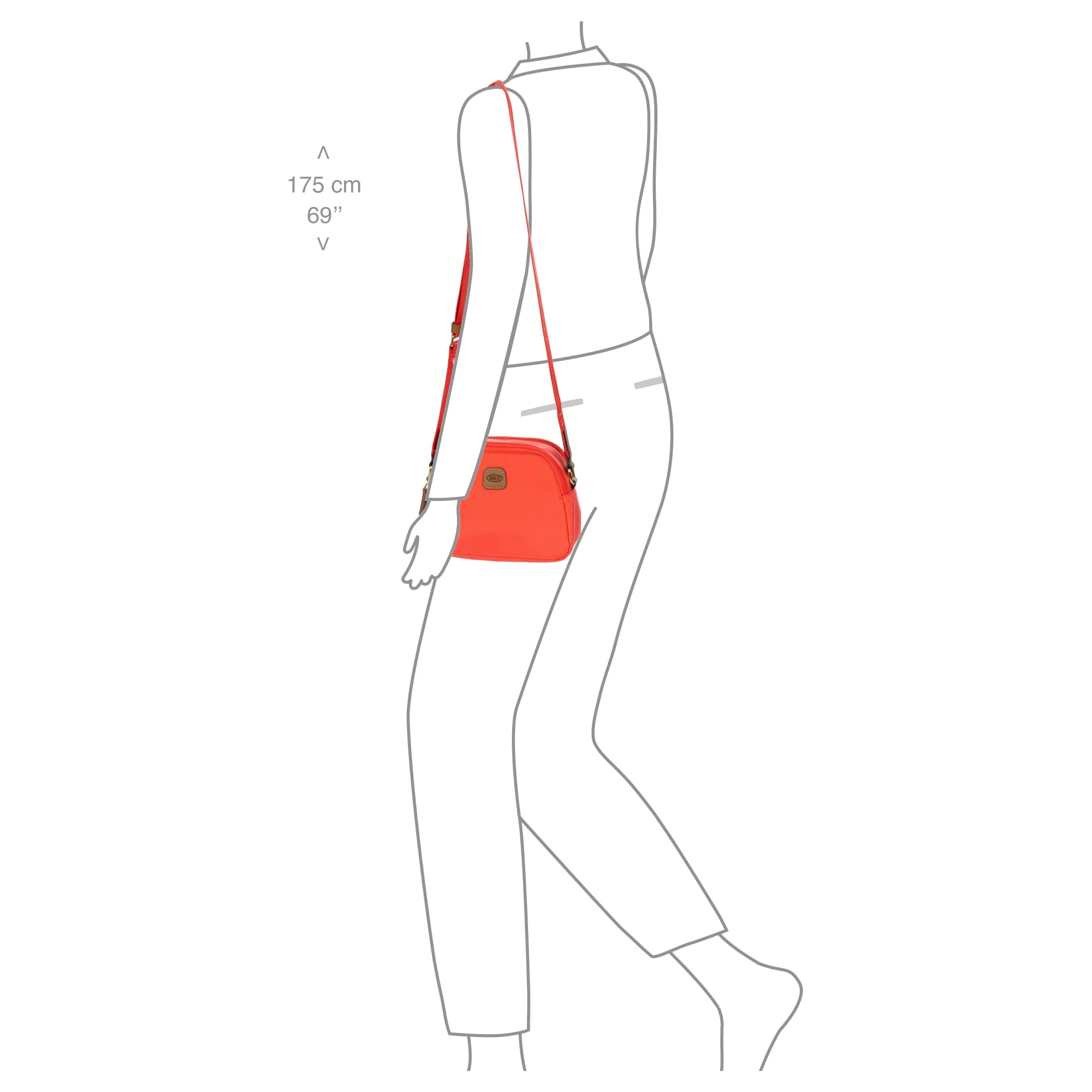 Brics X-Bag - Umhängetasche 21 cm (poppy) - Image 7