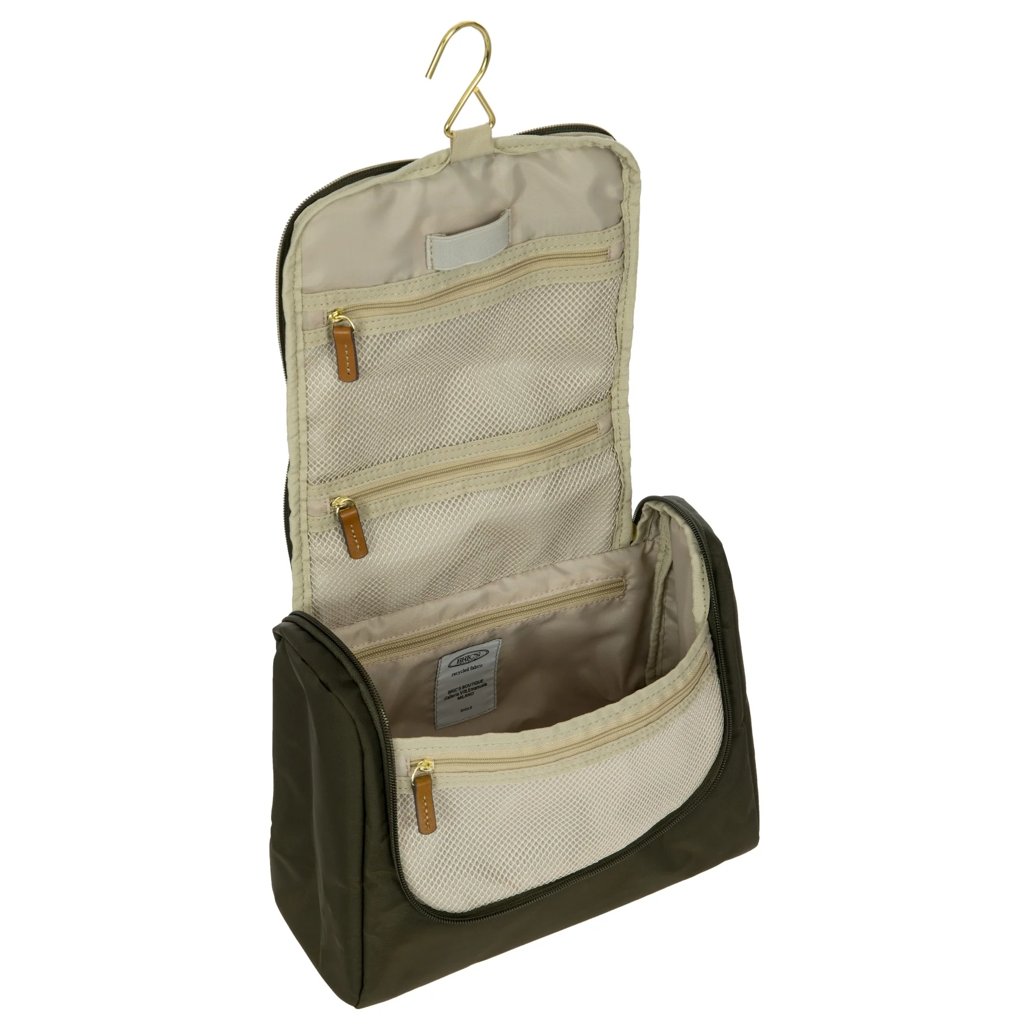 Brics X-Travel - Kulturbeutel zum Aufhängen 27 cm (olive) - Image 5