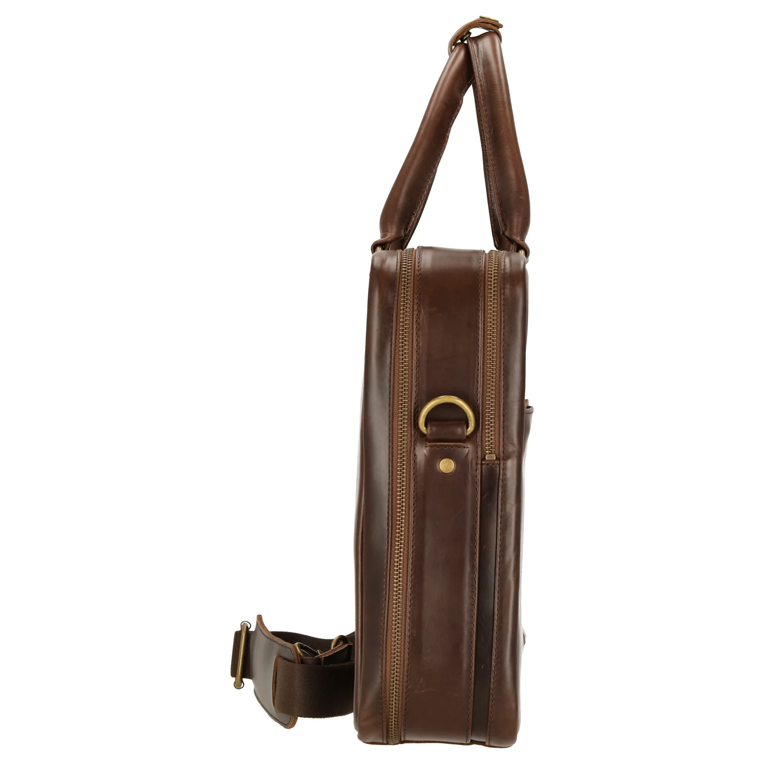 Buckle & Seam Albert - Aktentasche XL 41 cm (brown/blue) - Image 2