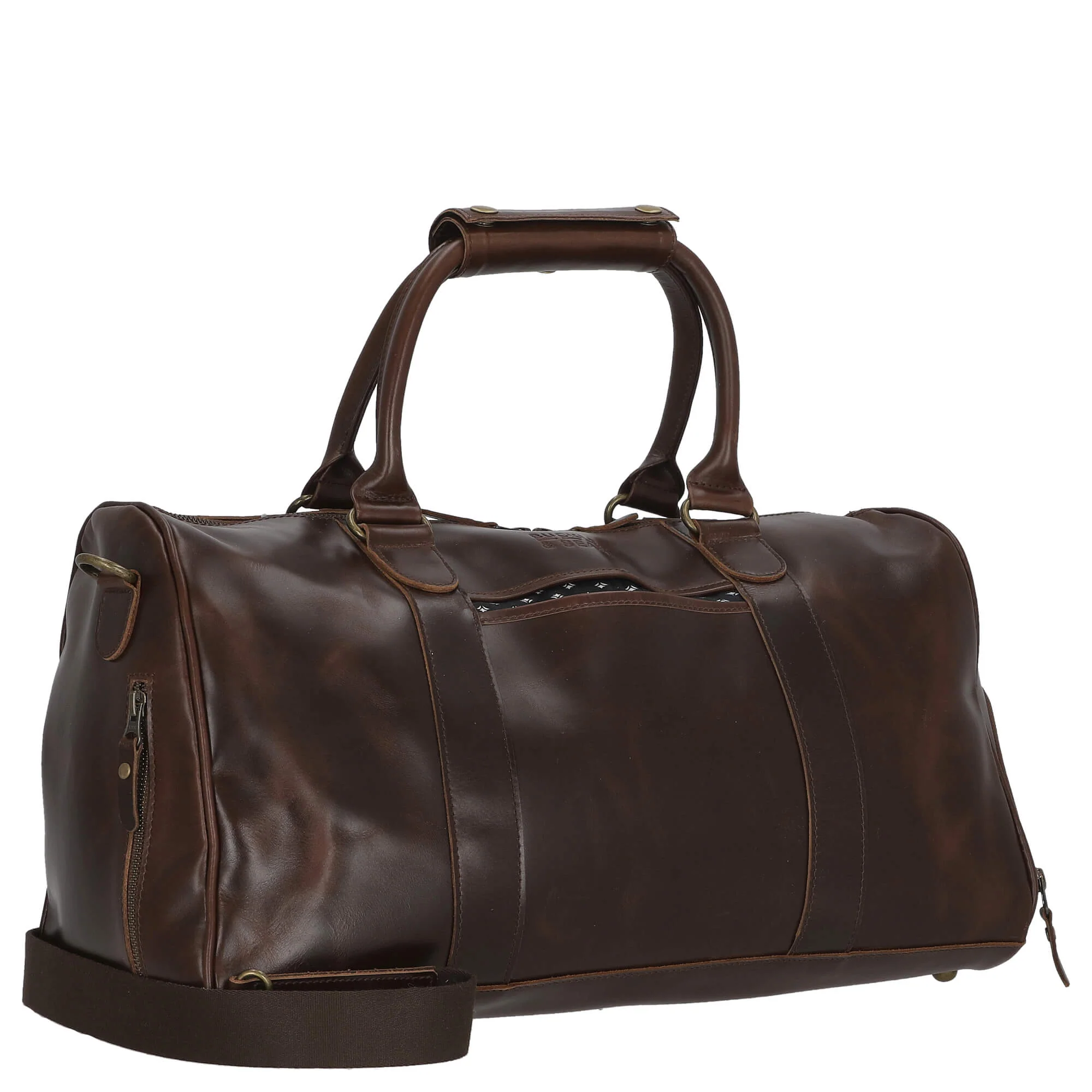 Buckle & Seam Collin - Reisetasche 48 cm (braun/dots) - Image 5