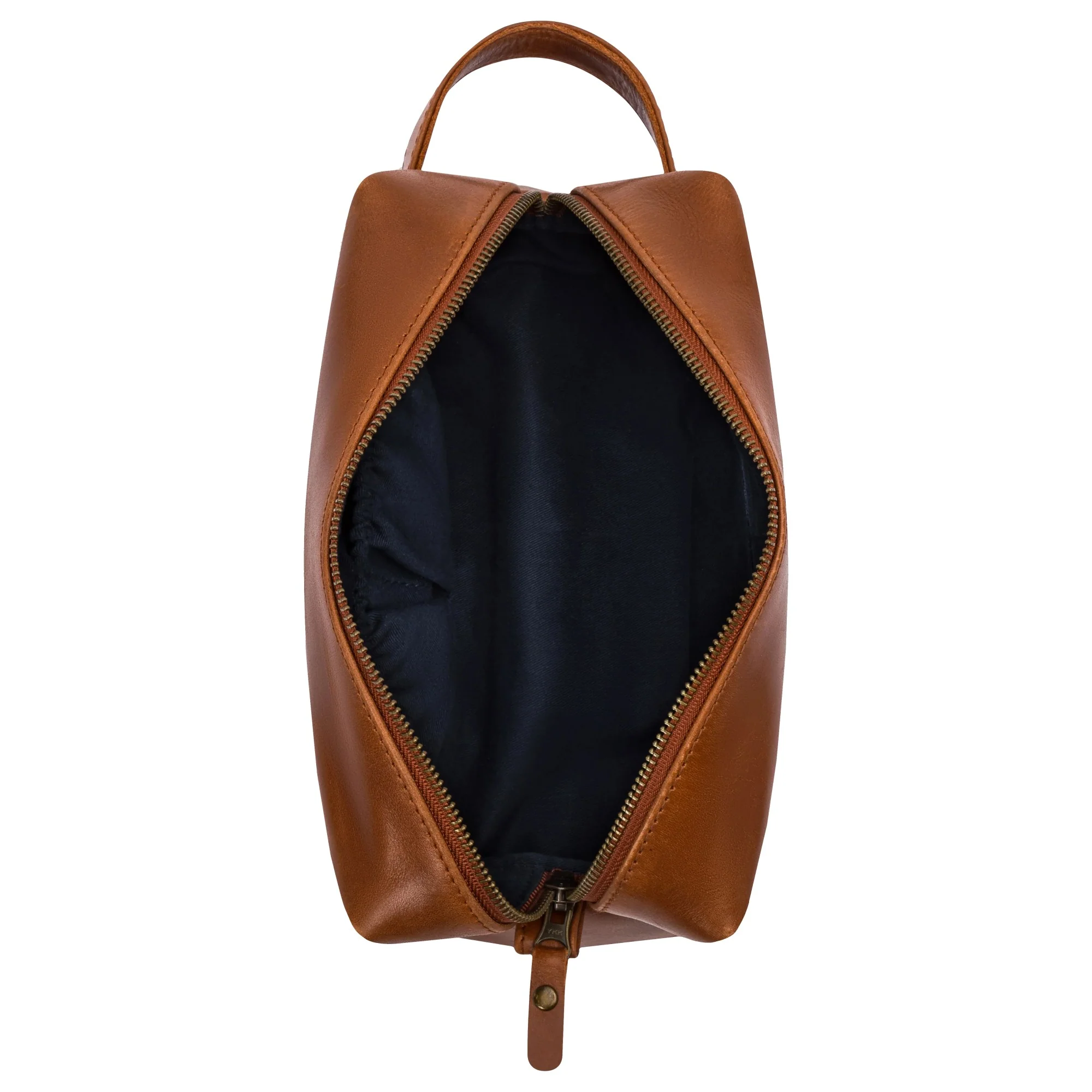 Buckle & Seam Everest - Kulturbeutel 22 cm (cognac) - Image 4