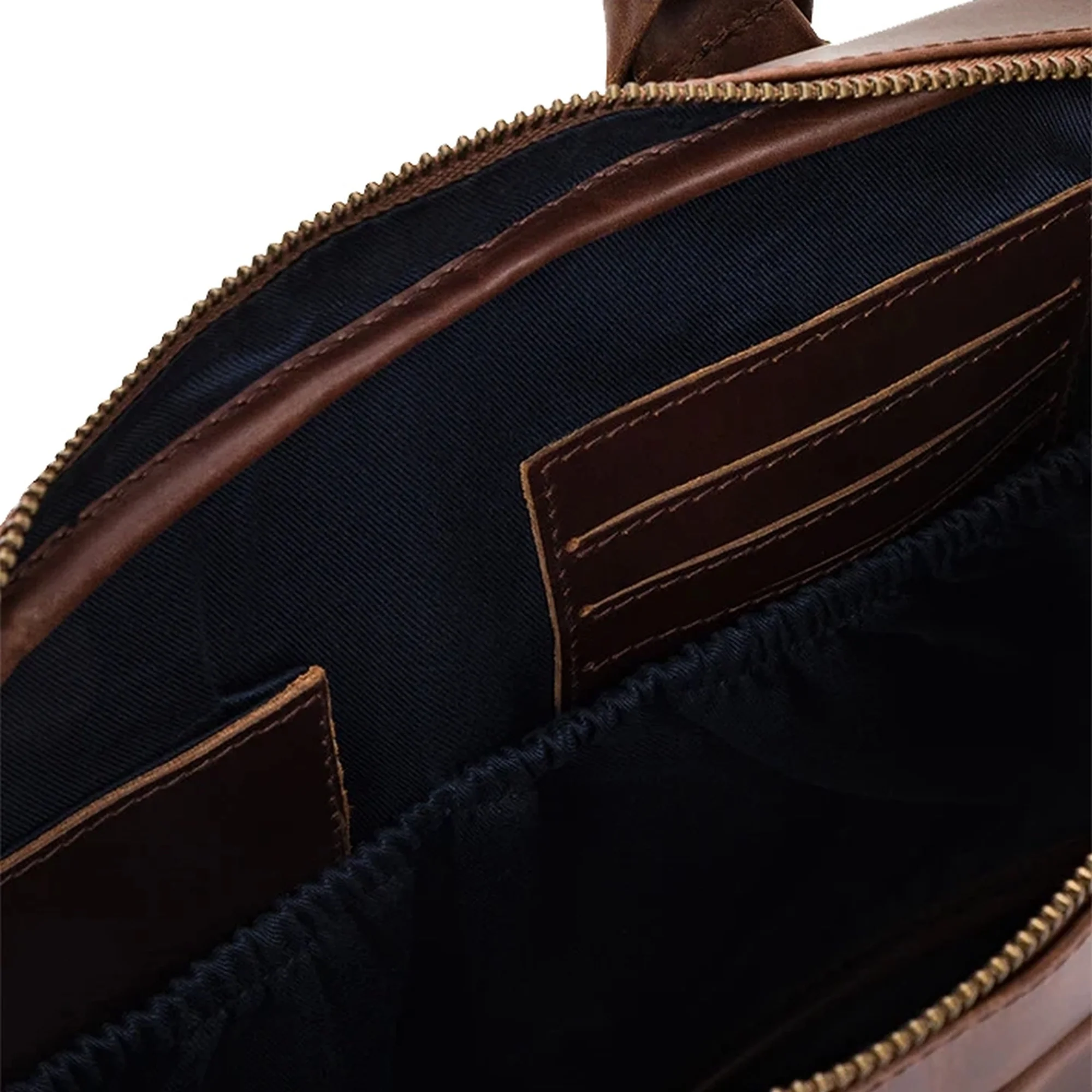 Buckle & Seam Everett - Aktentasche 16" 38 cm (brown/blu) - Image 5