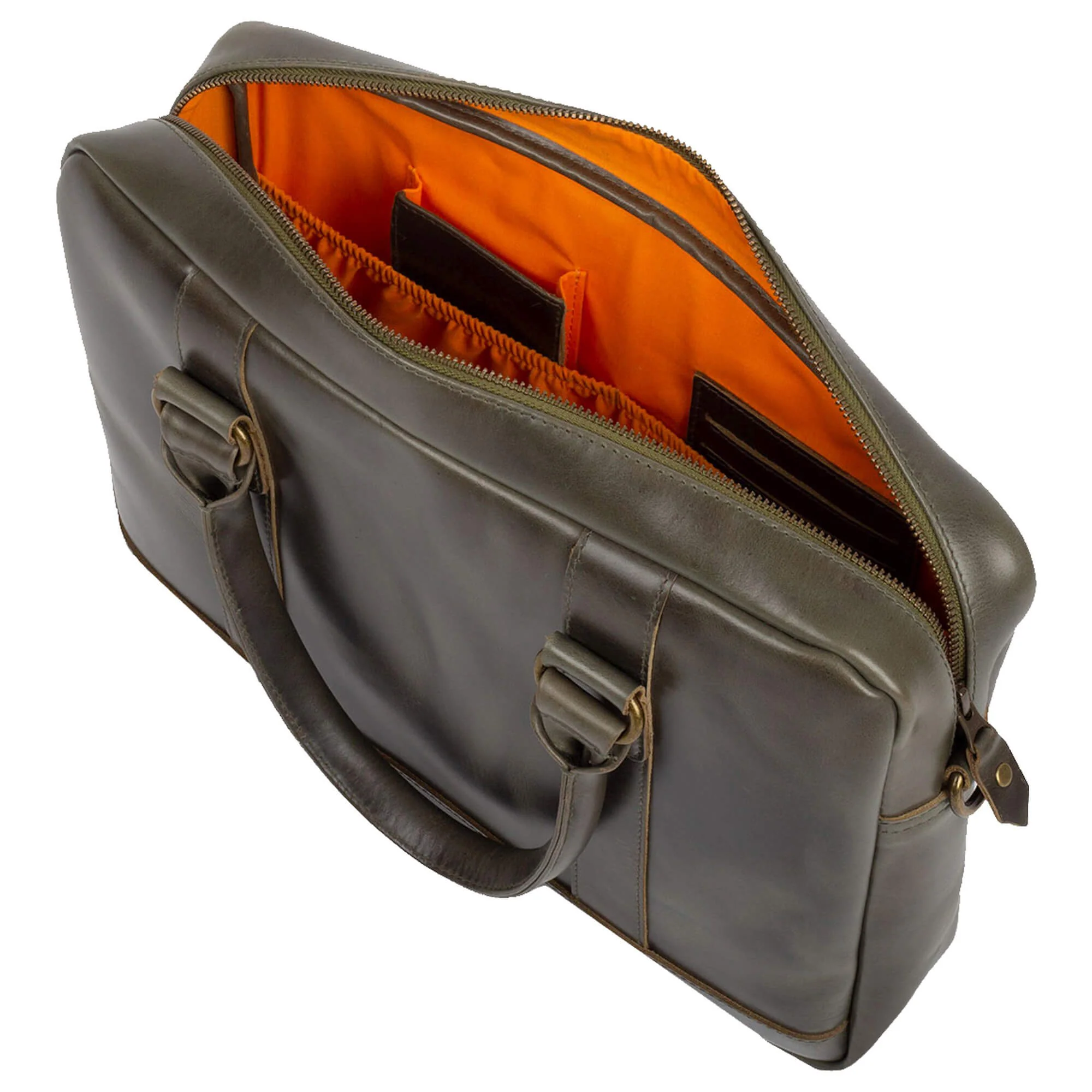 Buckle & Seam Everett - Aktentasche 16" 38 cm (olive) - Image 5