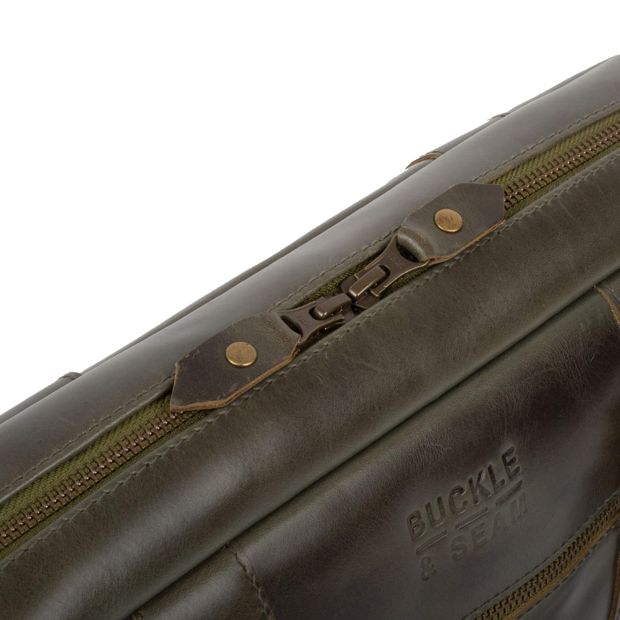 Buckle & Seam Everett - Aktentasche 16" 38 cm (olive) - Image 7