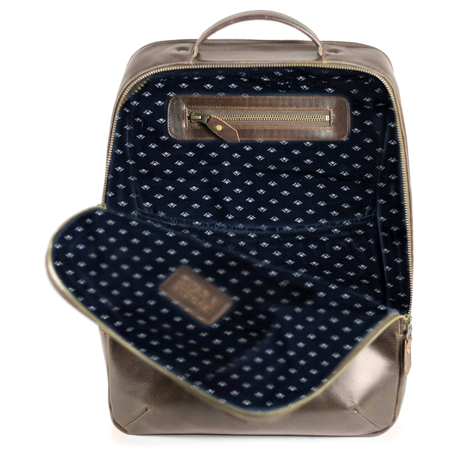 Buckle & Seam Leon - Rucksack 15" 41 cm (brown/dots) - Image 6