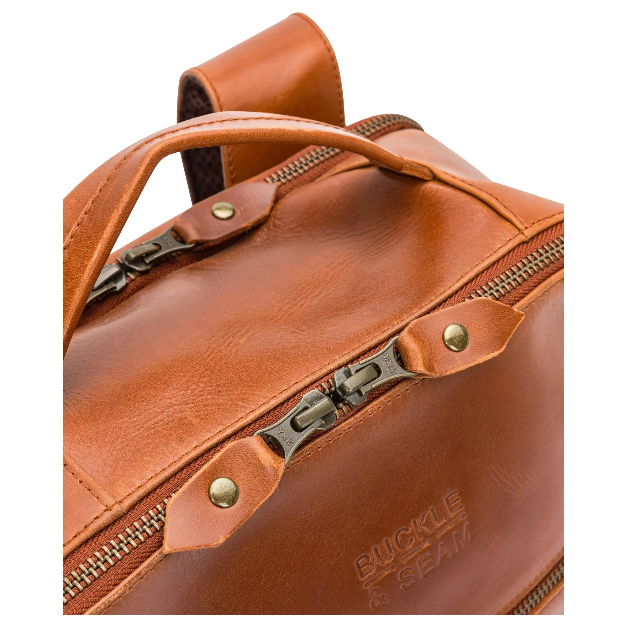 Buckle & Seam Leon - Rucksack 15" 41 cm (cognac/dots) - Image 6