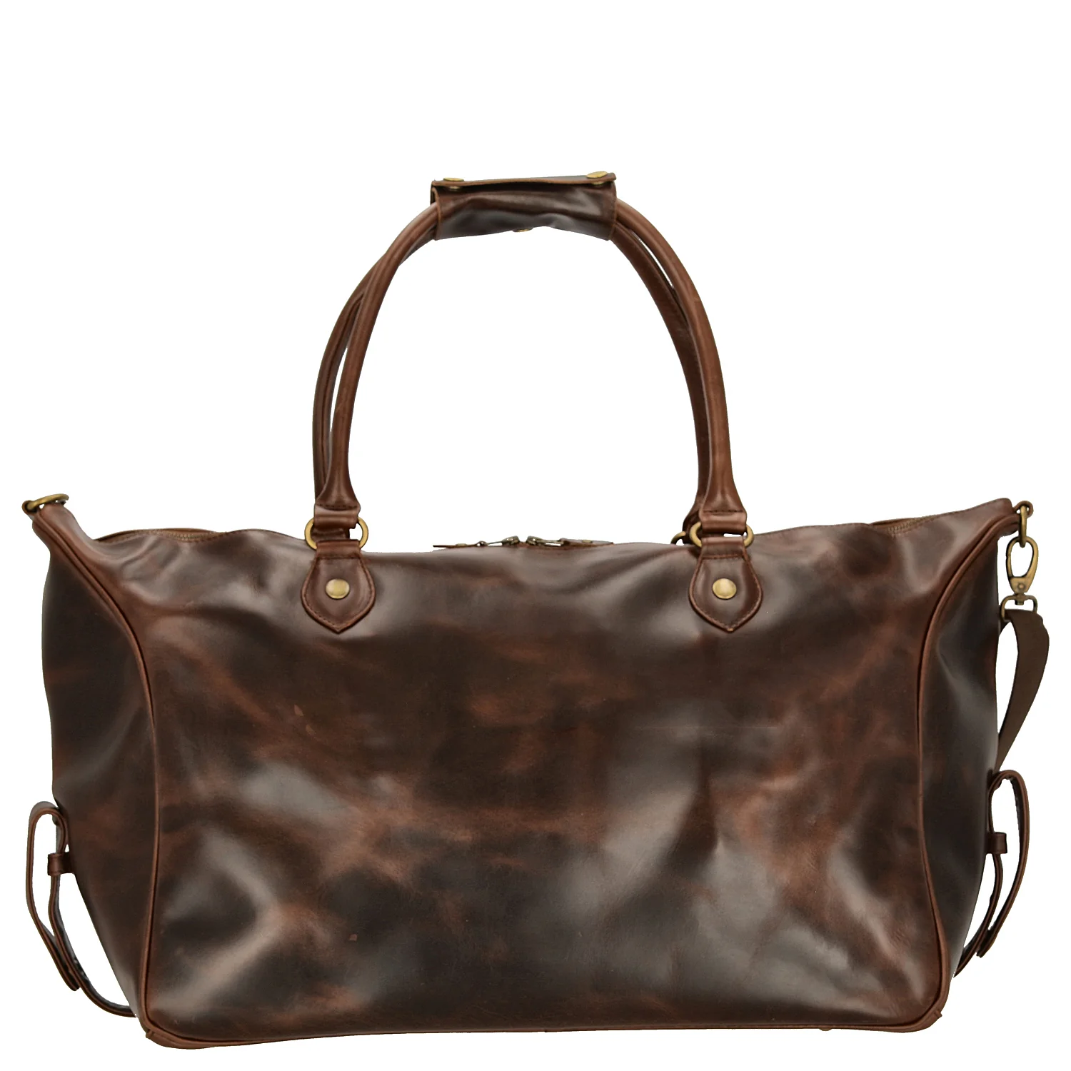 Buckle & Seam Linwood Weekender - Reisetasche 50 cm Leder (brown/dots) - Image 4