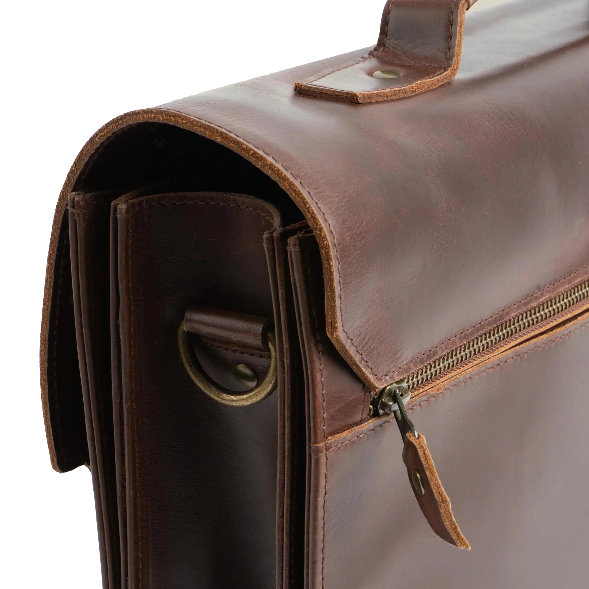 Buckle & Seam Notes - Aktentasche 15" 40 cm (braun) - Image 5