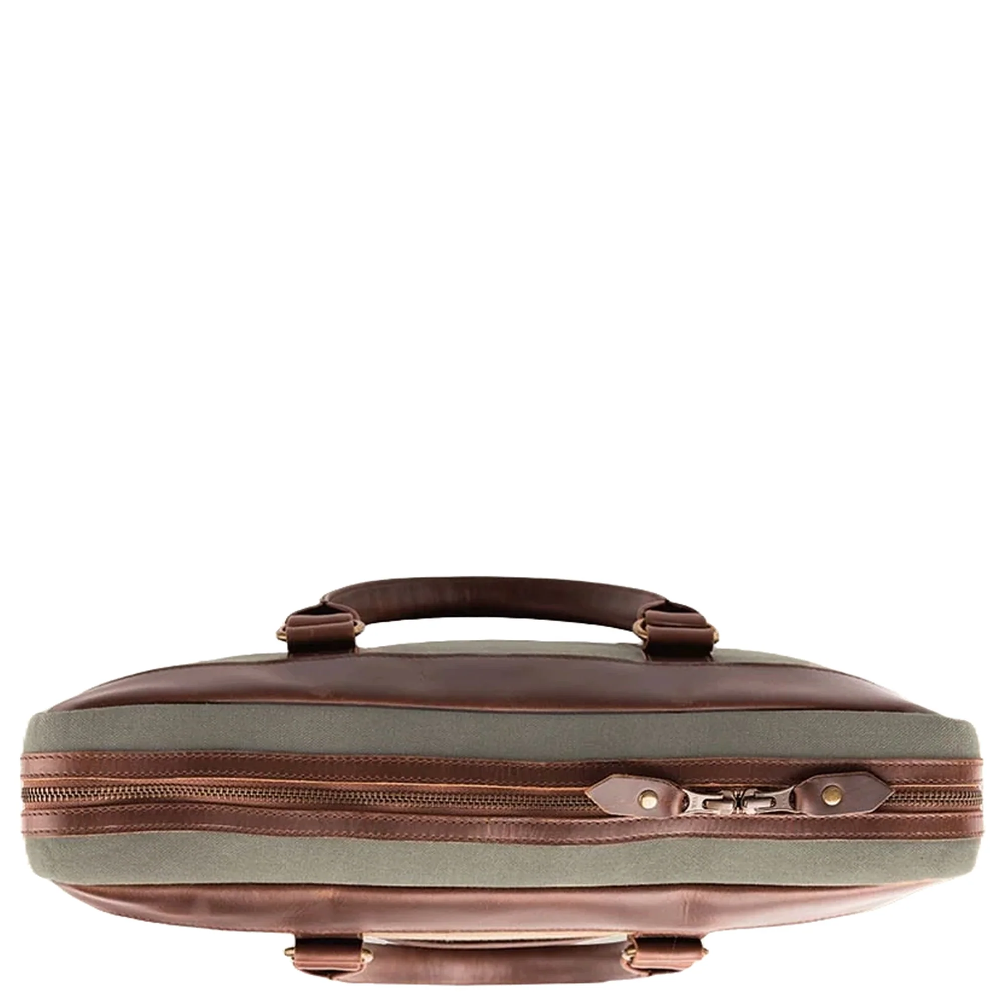 Buckle & Seam Venture Canvas - Aktentasche 16" 40 cm (grün) - Image 4