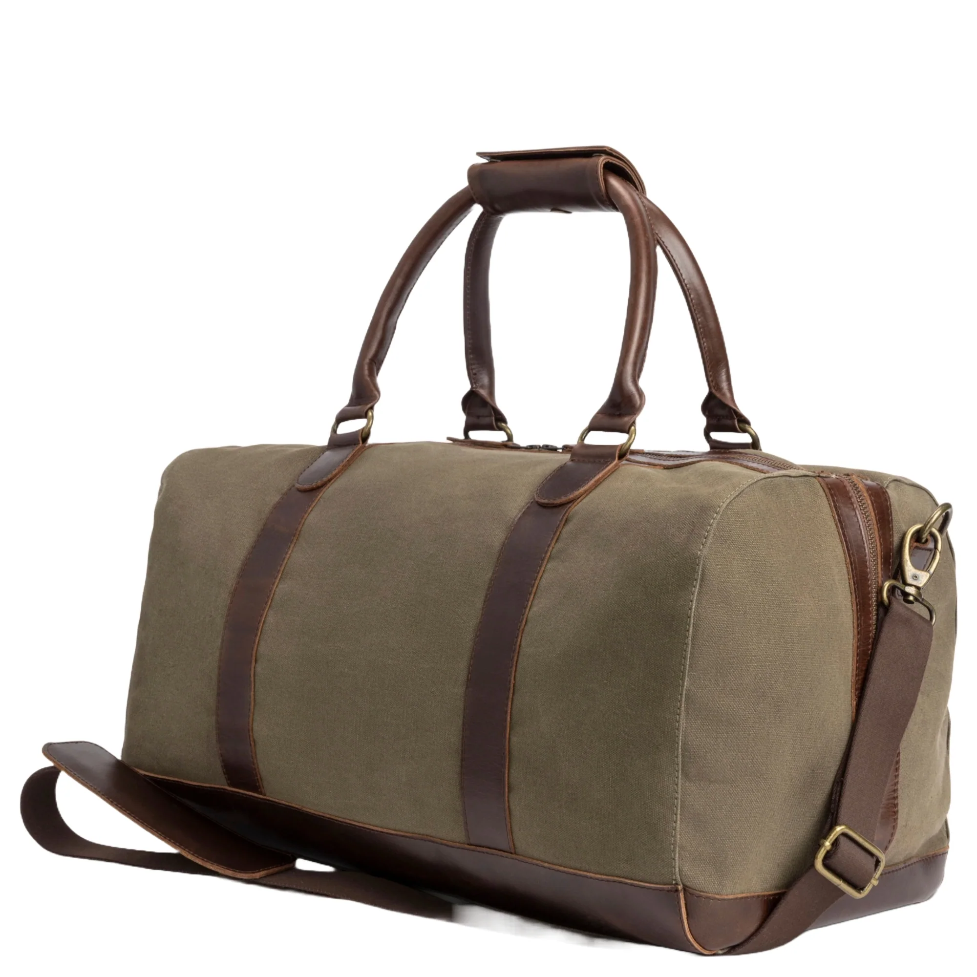Buckle & Seam Willow Weekender - Reisetasche 50 cm (royal green/brown) - Image 2