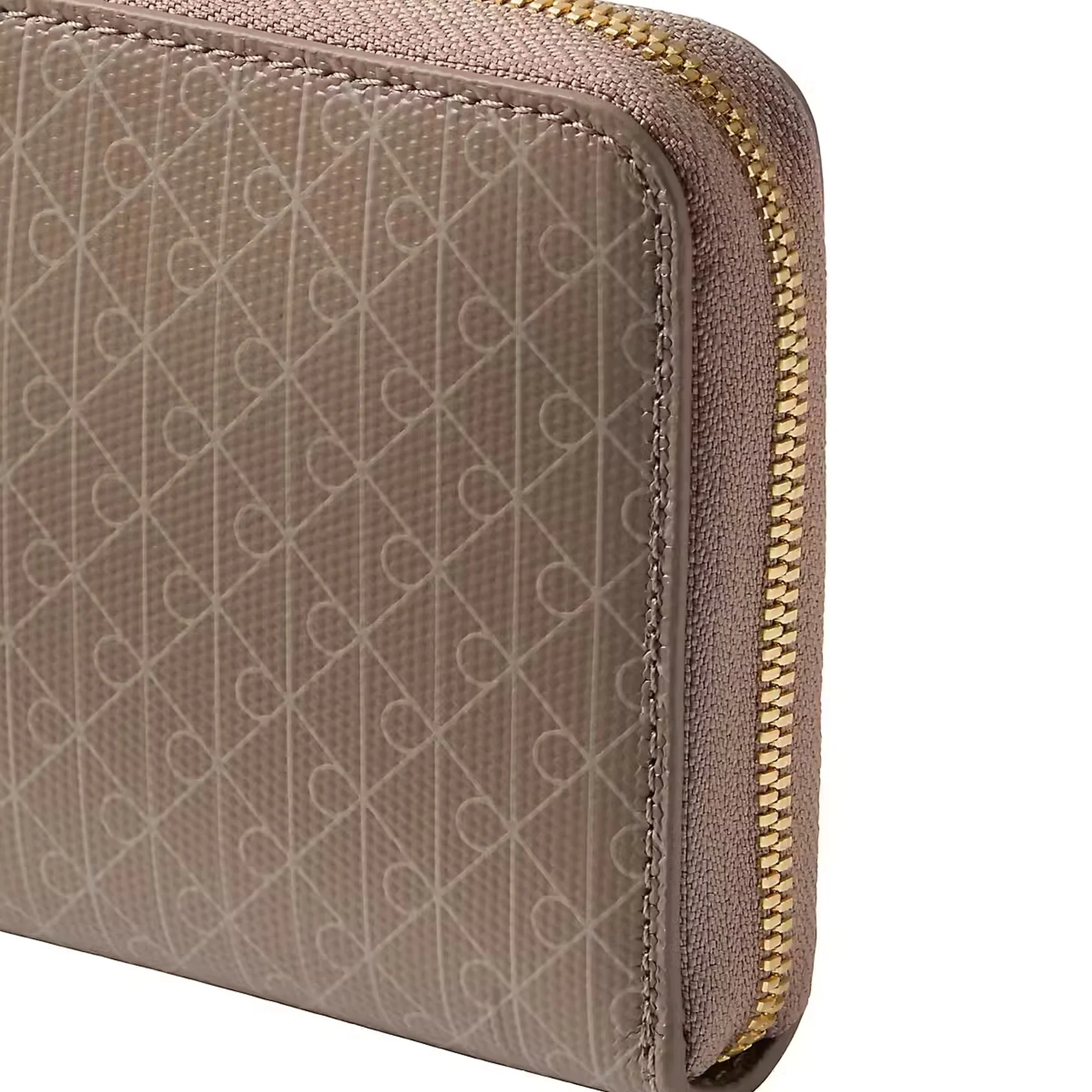 Calvin Klein Emblem AOP Long Zip - Geldbörse 4cc 19 cm (desert taupe aop) - Image 4