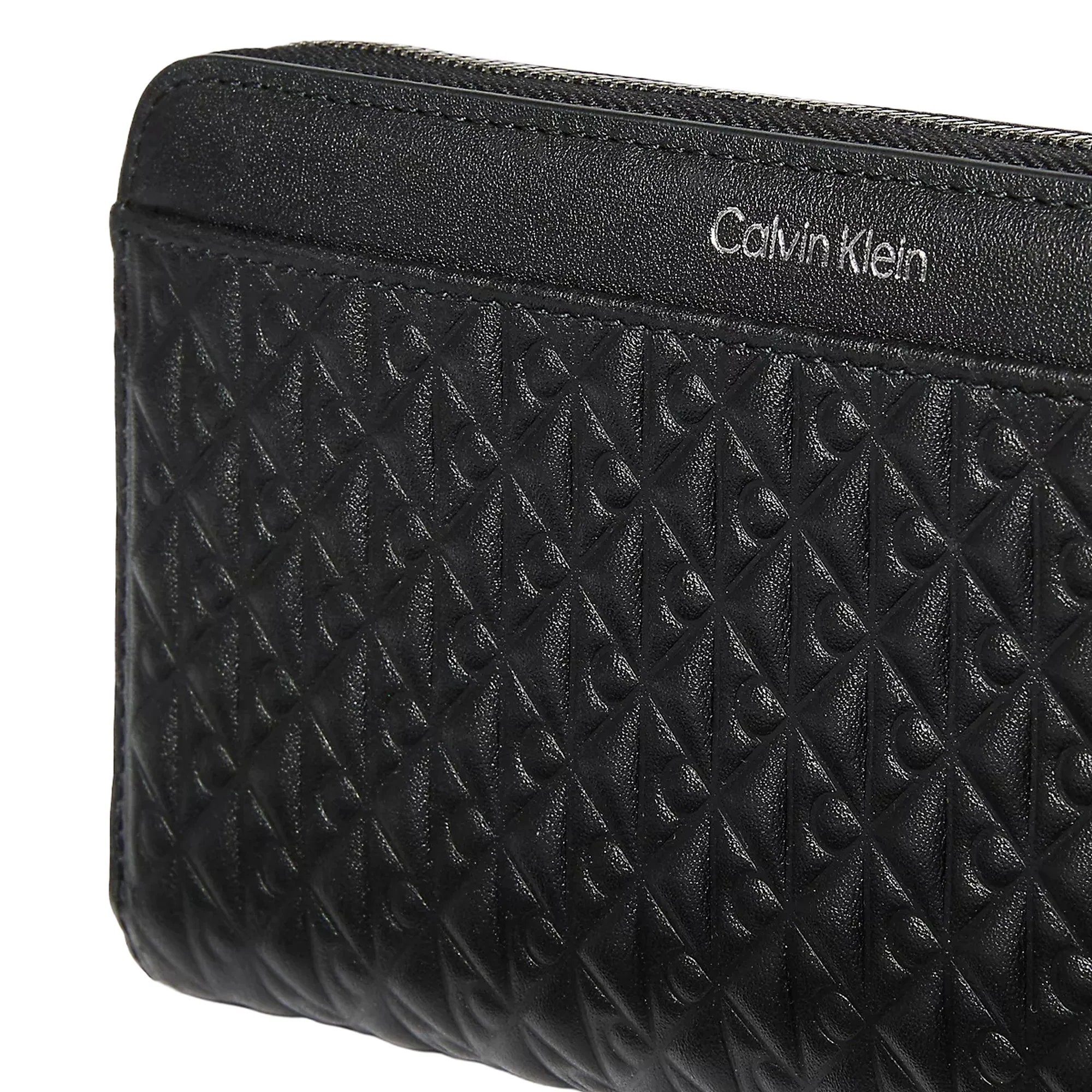 Calvin Klein Emblem Embossed - Geldbörse 4cc 19 cm (black) - Image 4