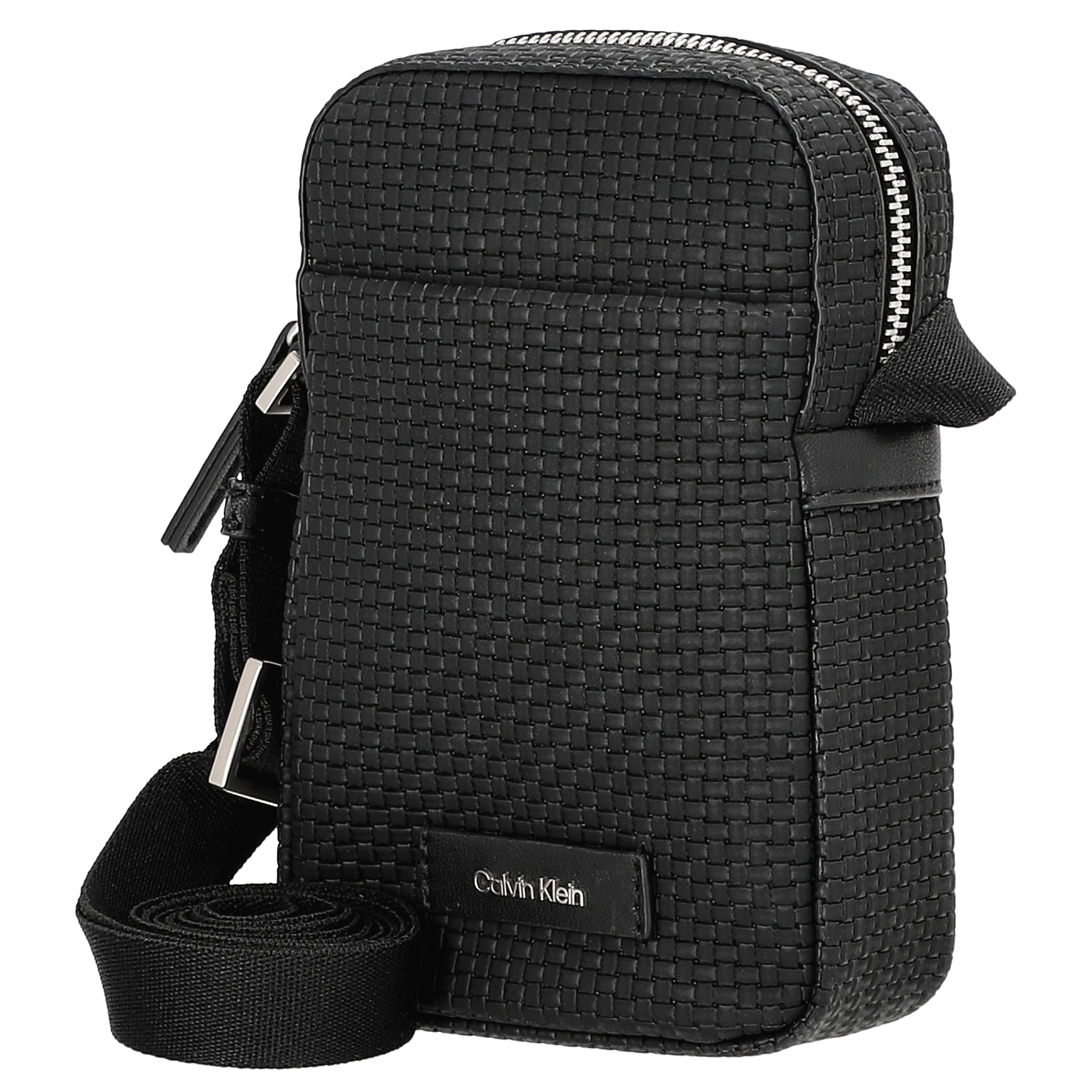 Calvin Klein Embossed Wovan - Umhängetasche 17 cm (black) - Image 2