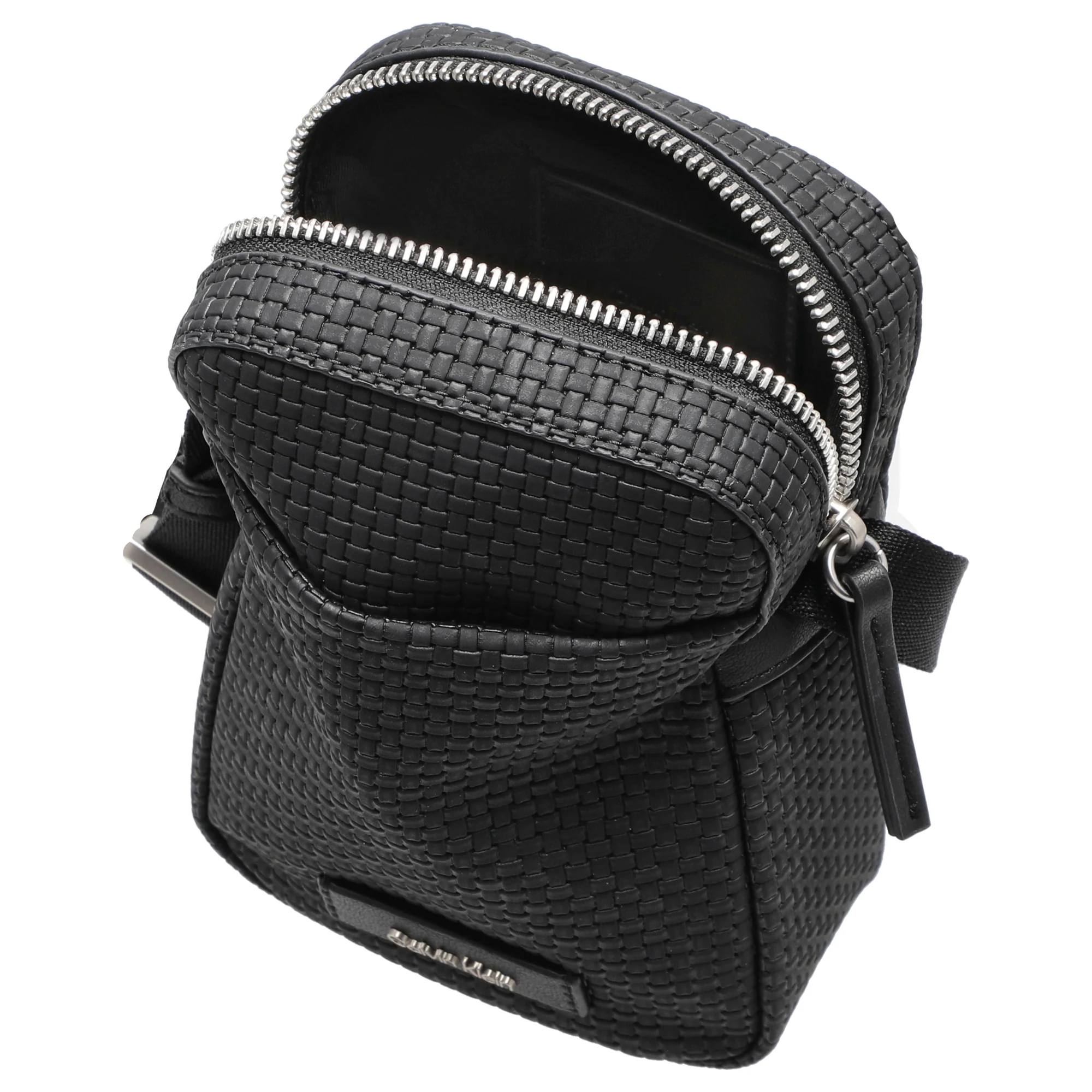 Calvin Klein Embossed Wovan - Umhängetasche 17 cm (black) - Image 6