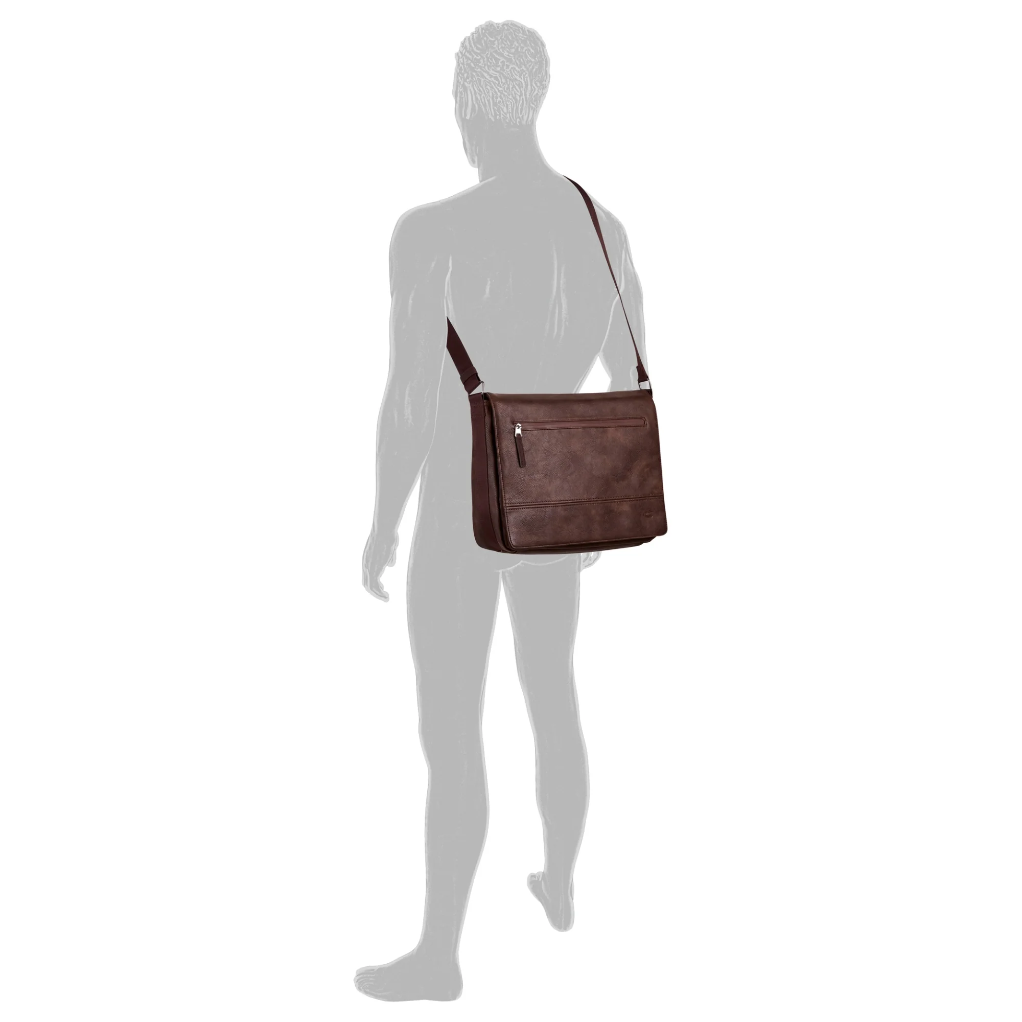 Camel Active Traces Messenger - Umhängetasche 15" 38.5 cm (brown) - Image 4