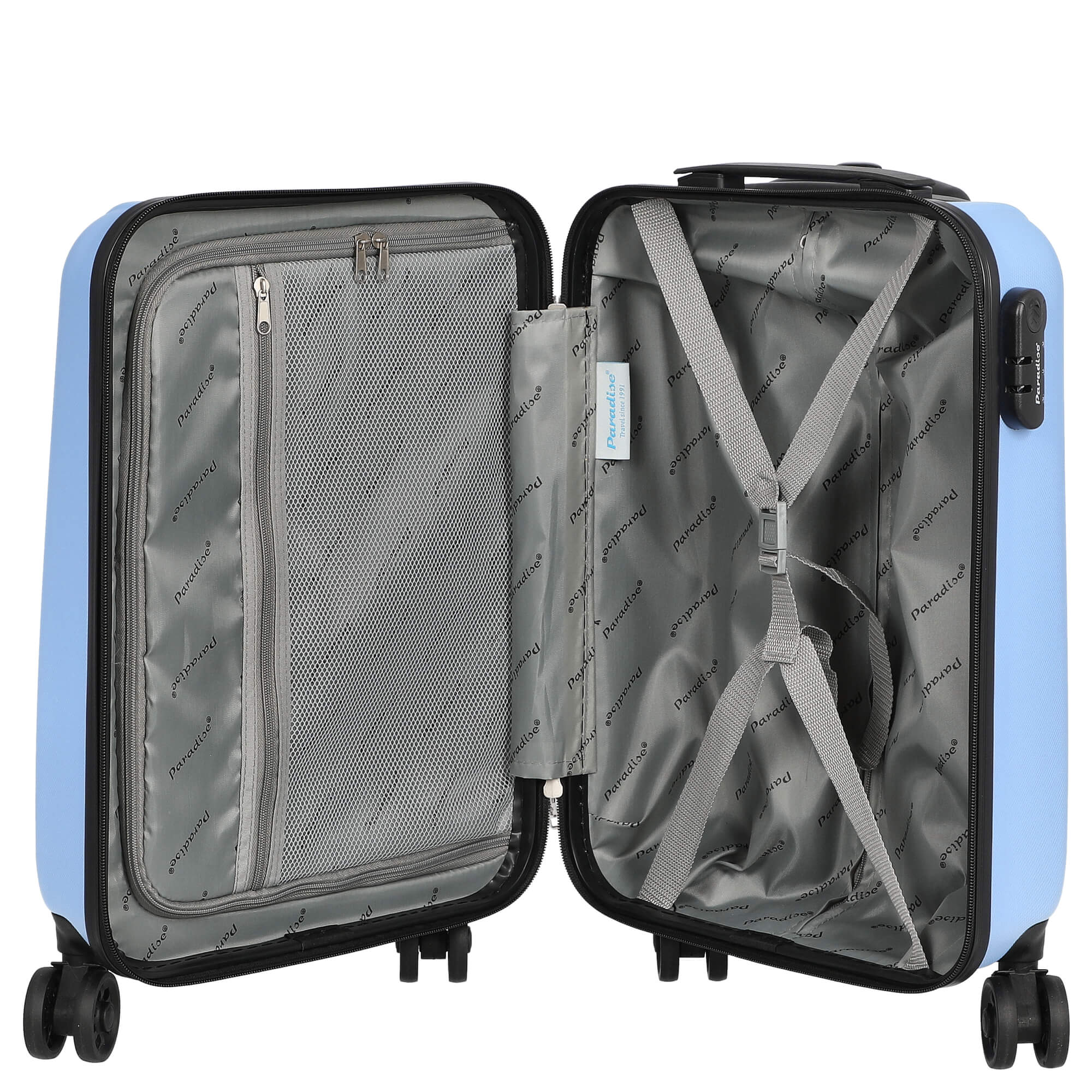 CHECK.IN Aurora - 4-Rollen-Kabinentrolley 54 cm (himmelblau) - Image 6