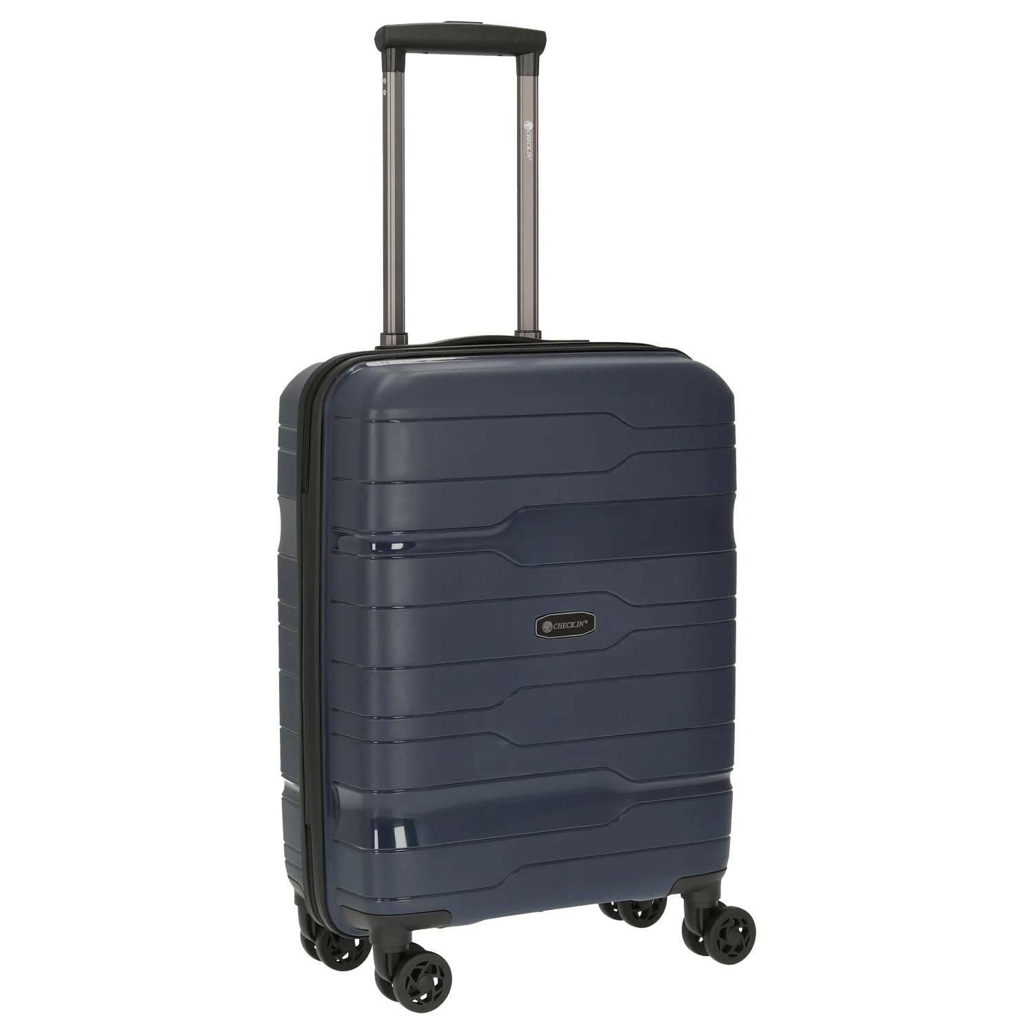 CHECK.IN Memphis - 4-Rollen-Kabinentrolley 55 cm (blau) - Image 5