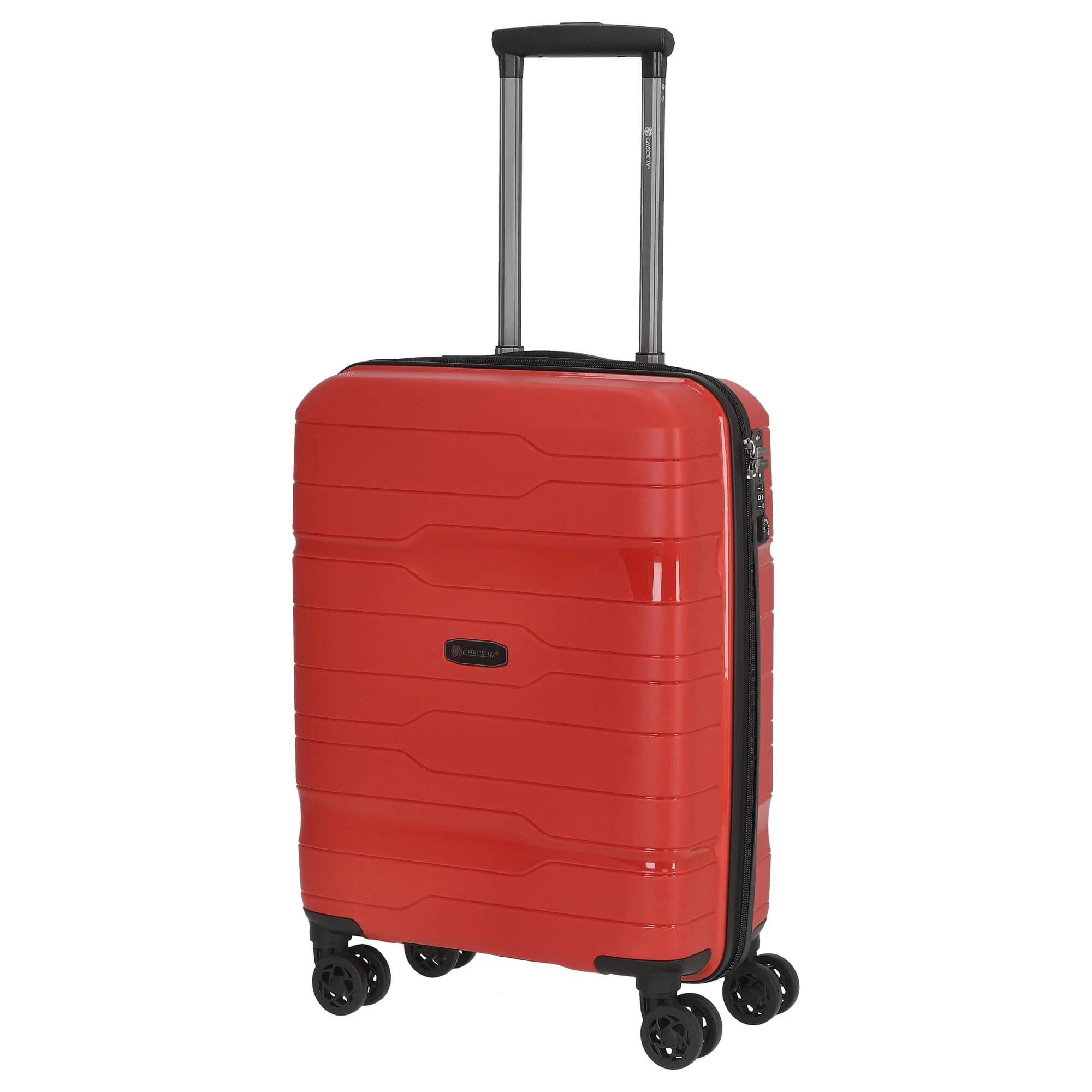 CHECK.IN Memphis - 4-Rollen-Kabinentrolley 55 cm (rot) - Image 2