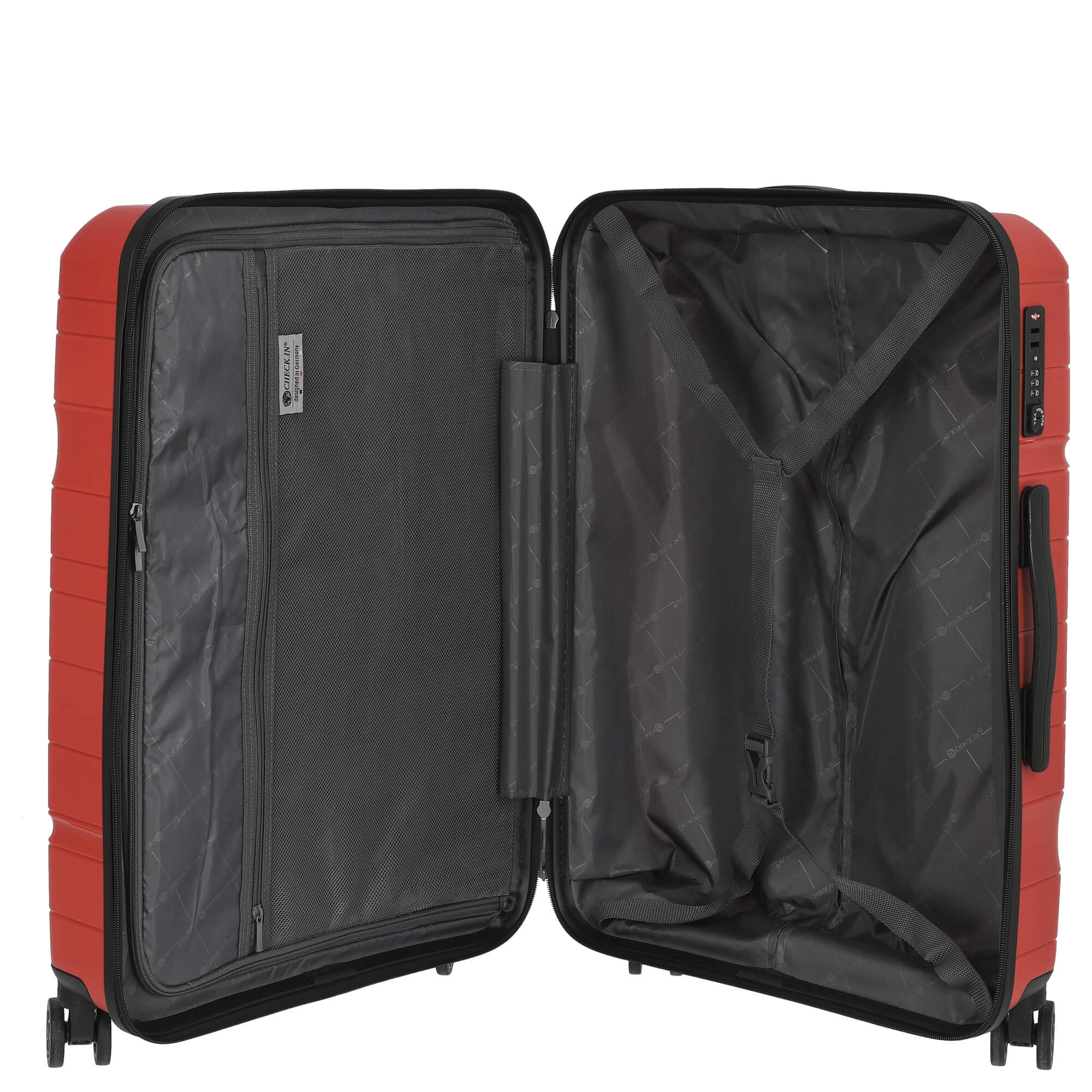 CHECK.IN Memphis - 4-Rollen-Trolley 67 cm (rot) - Image 6