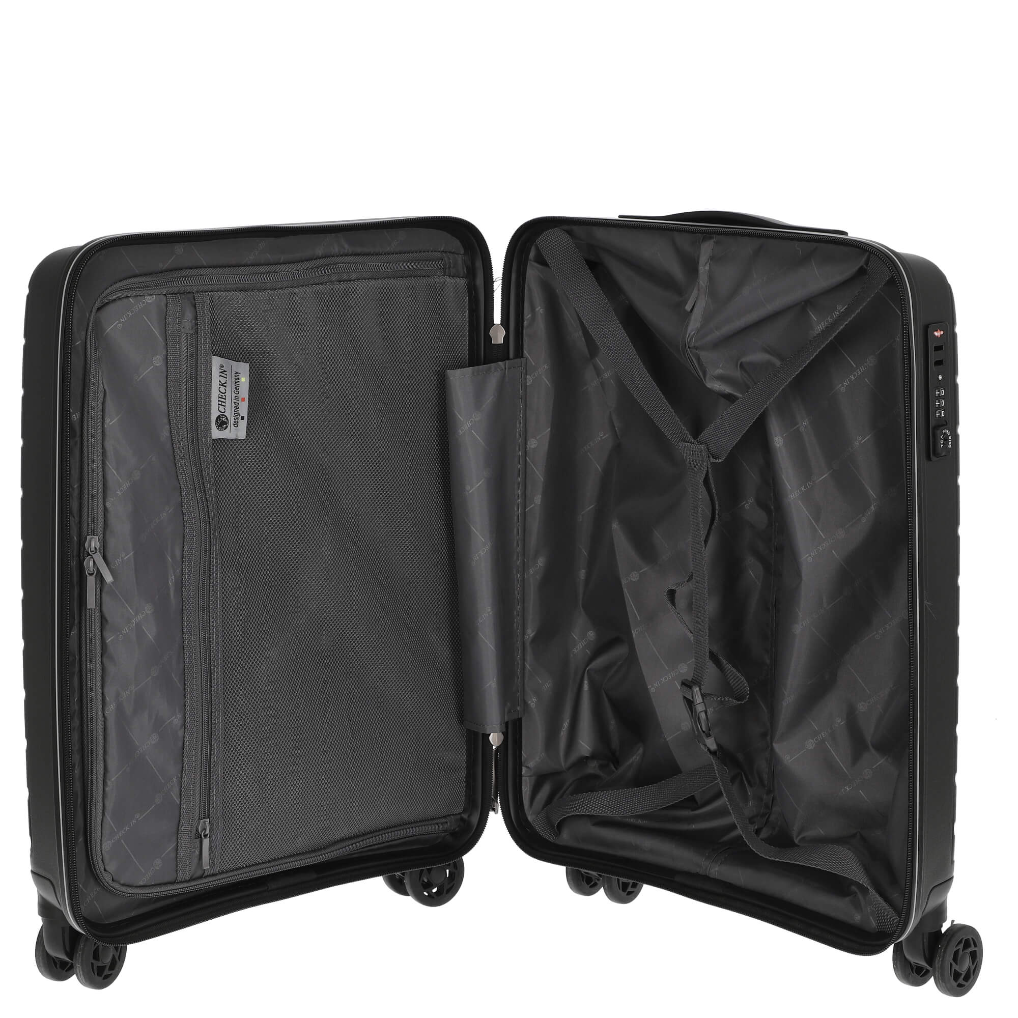 CHECK.IN Orlando - 4-Rollen-Kabinentrolley 55 cm (schwarz) - Image 6